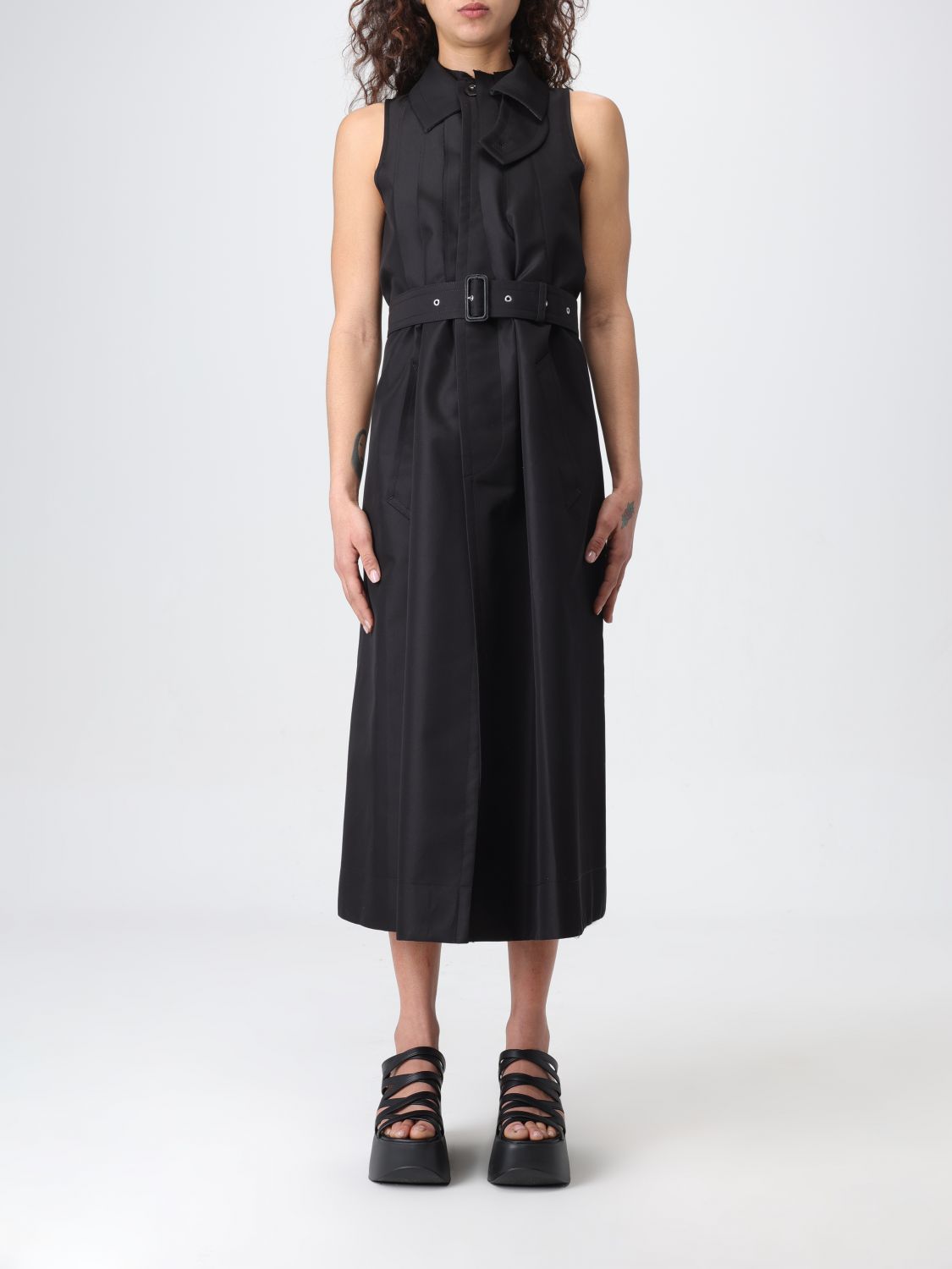 Sacai Dress SACAI Woman colour Black