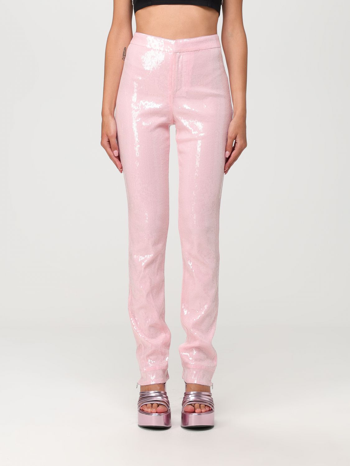 Rotate Trousers ROTATE Woman colour Pink