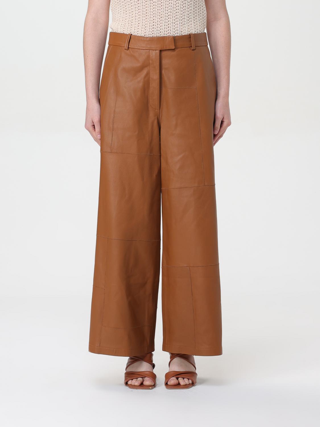 Alysi Pants ALYSI Woman color Leather