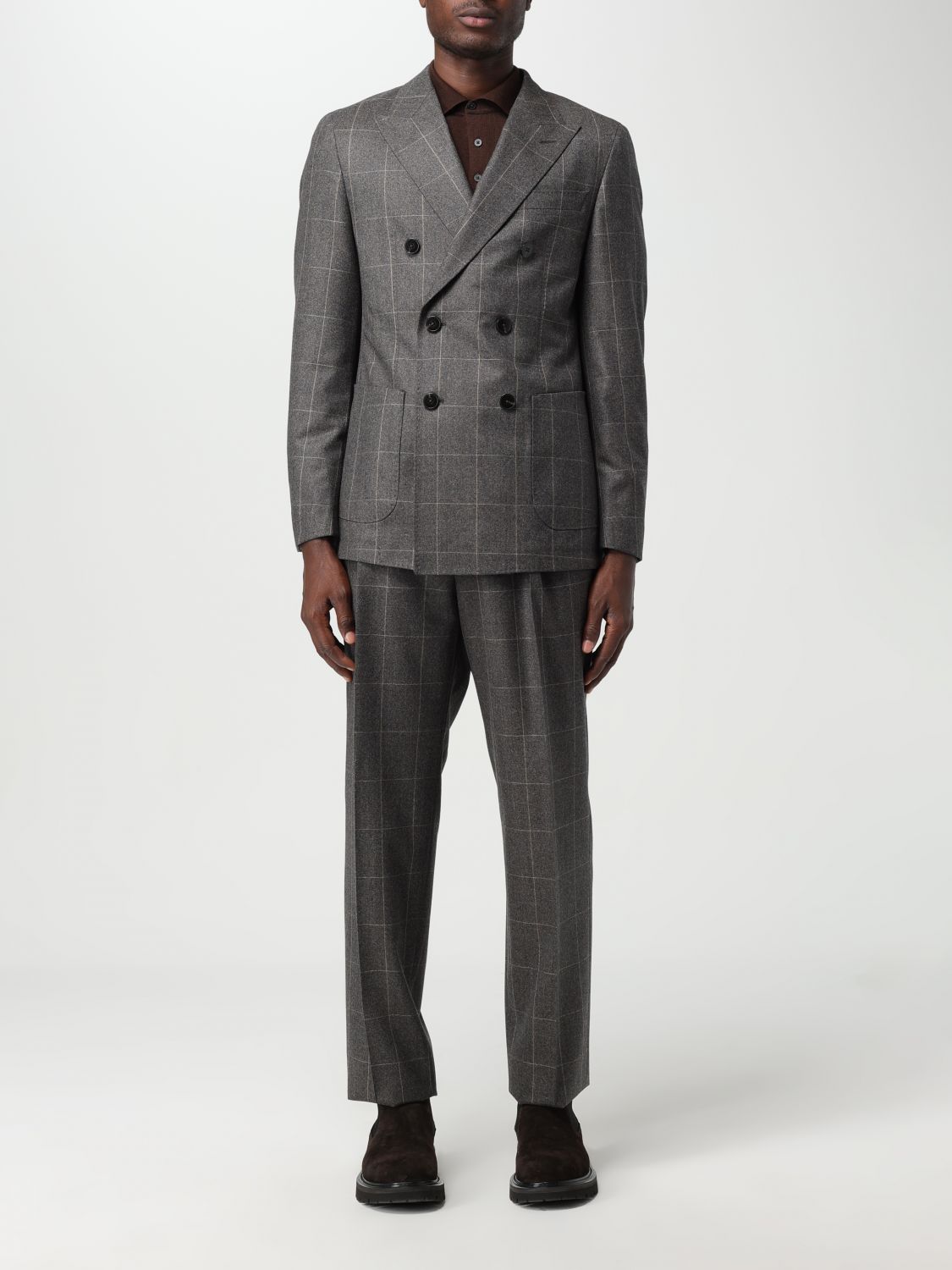 BOSS Suit BOSS Men colour Grey