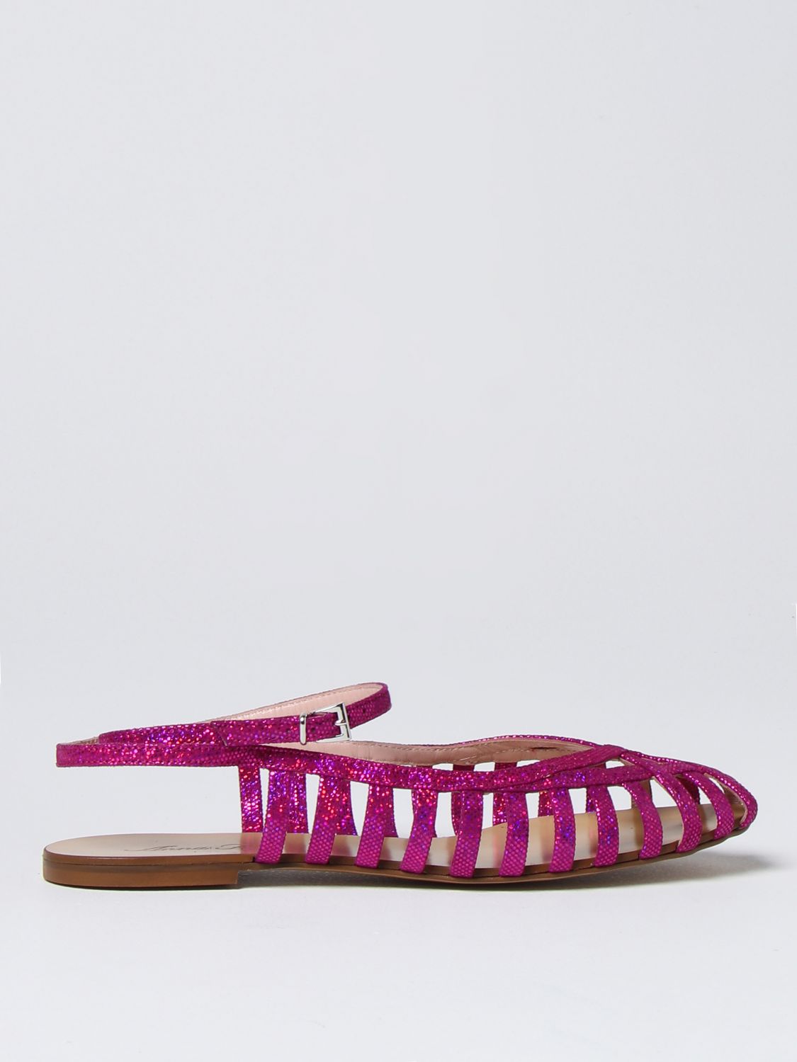 Anna F. Flat Sandals ANNA F. Woman colour Cyclamen