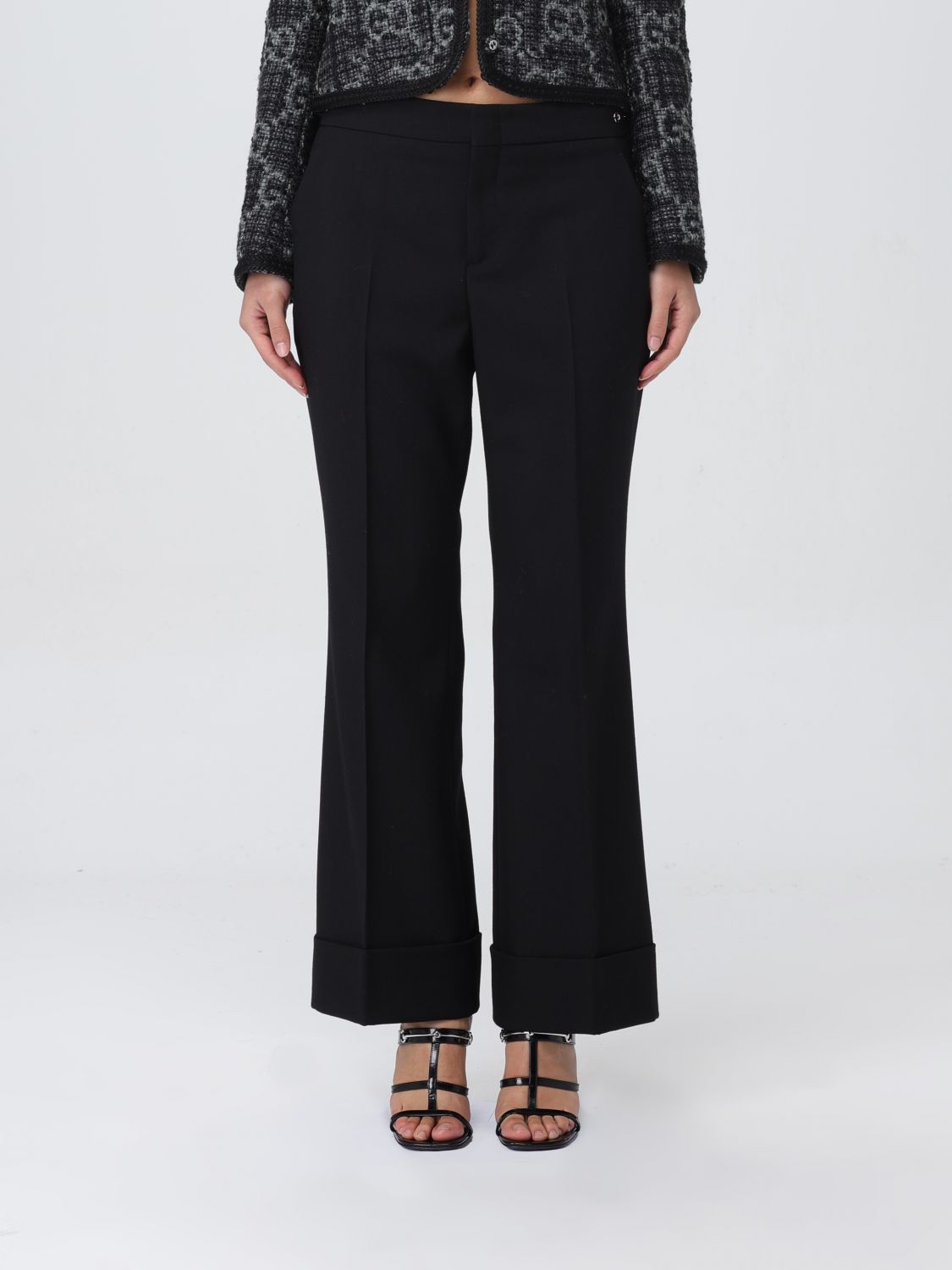 Gucci Trousers GUCCI Woman colour Black