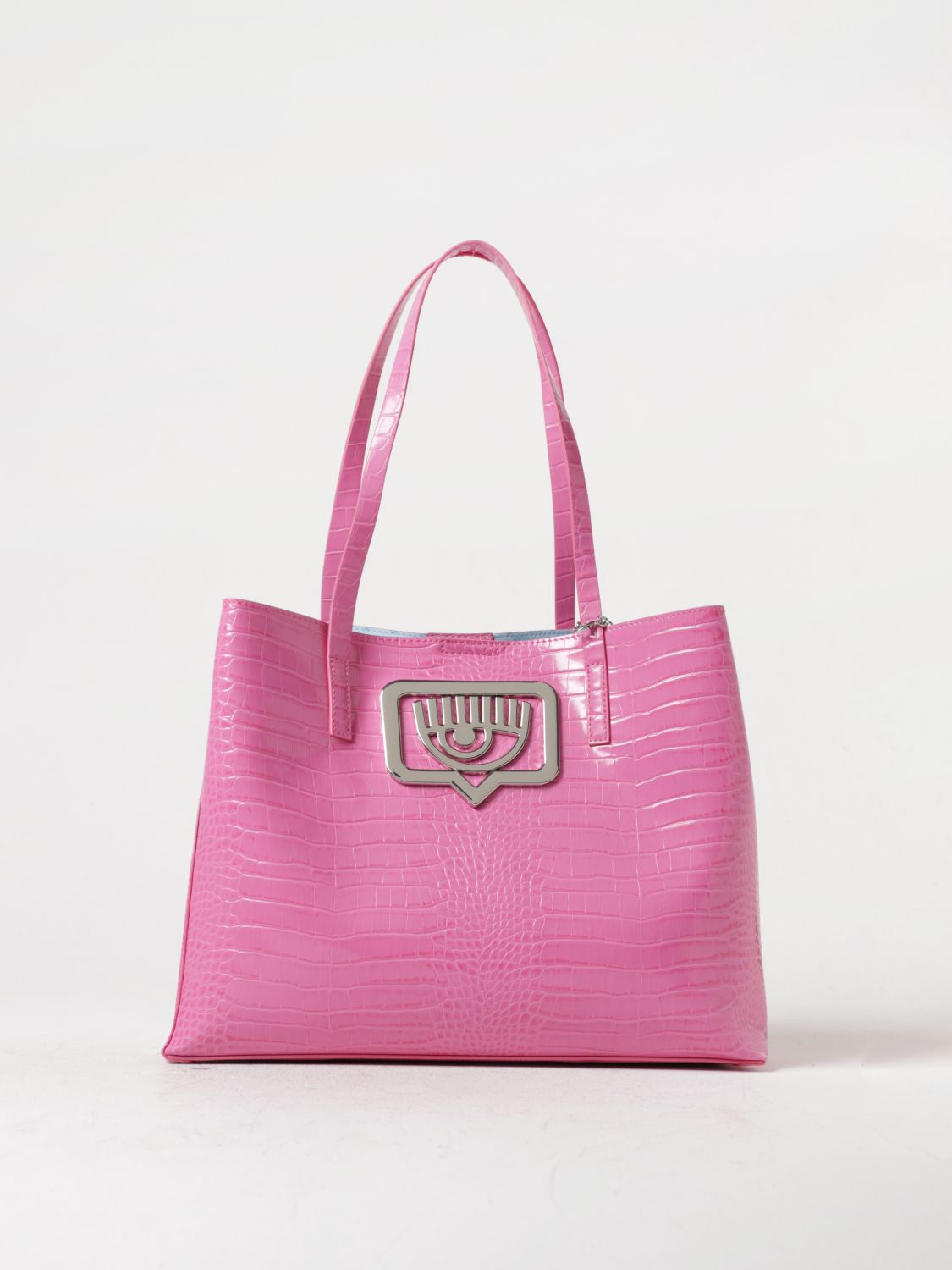 CHIARA FERRAGNI Tote Bags CHIARA FERRAGNI Woman colour Fuchsia