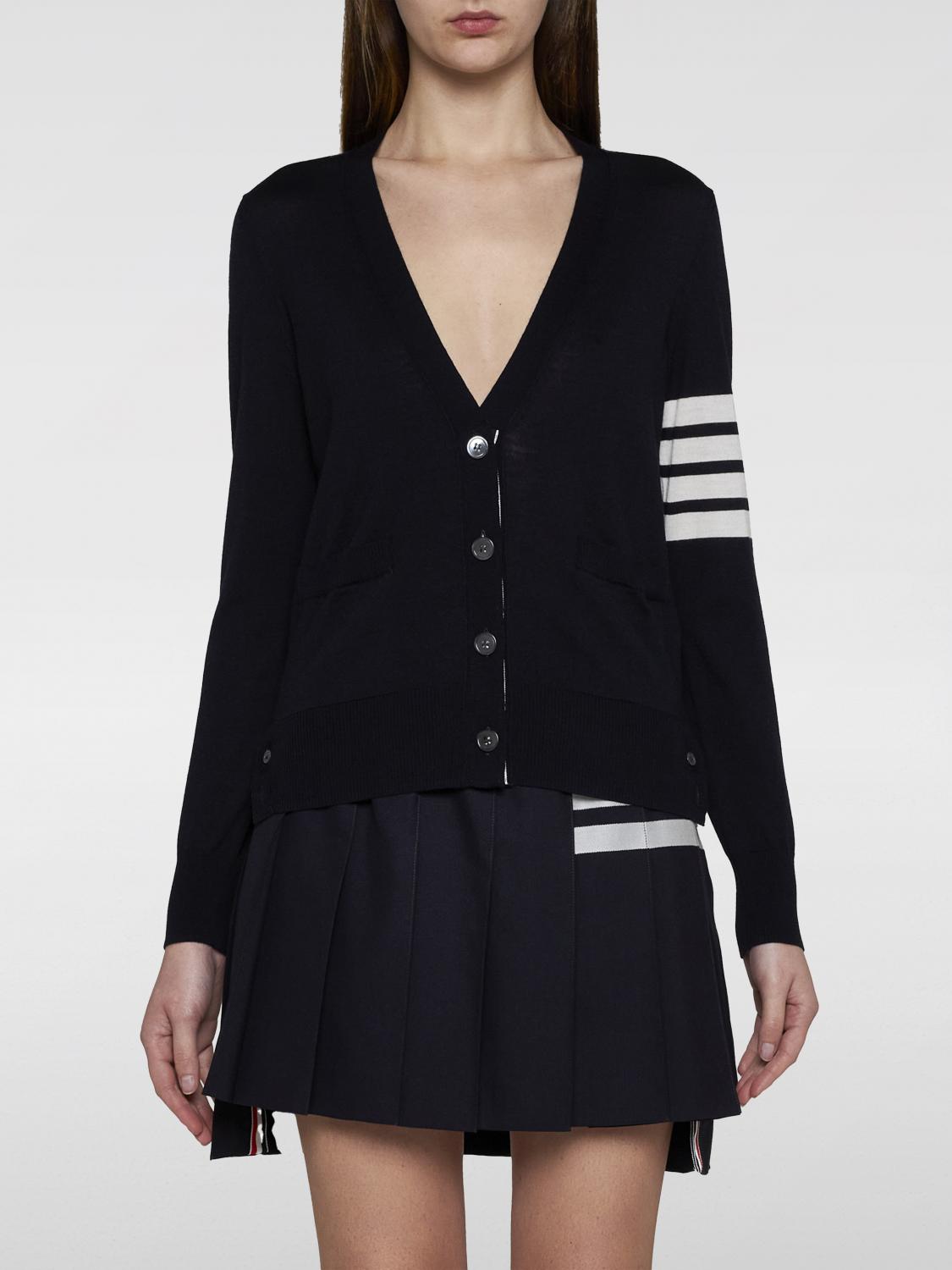 Thom Browne Cardigan THOM BROWNE Woman colour Blue