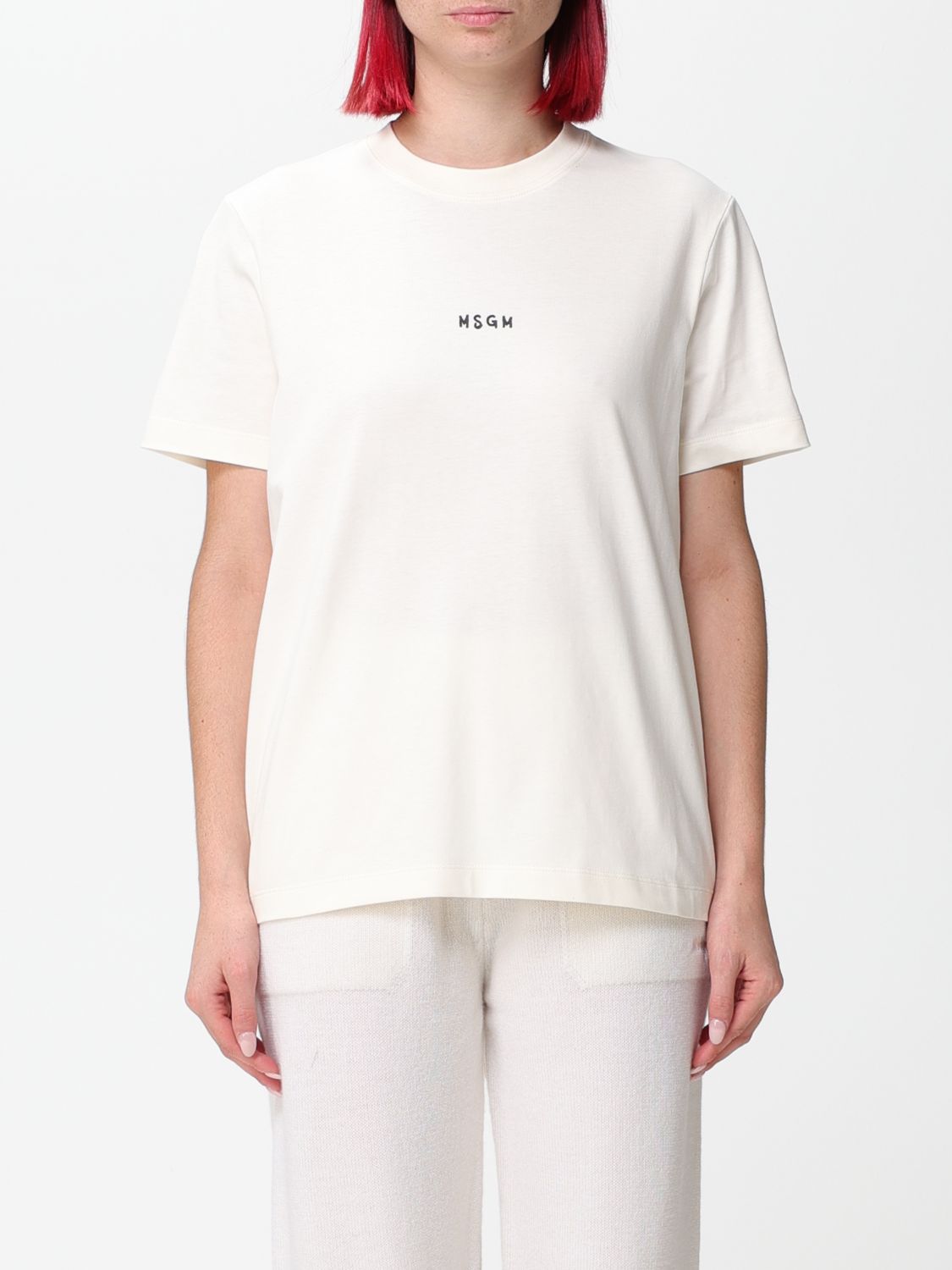 Msgm T-Shirt MSGM Woman colour Cream