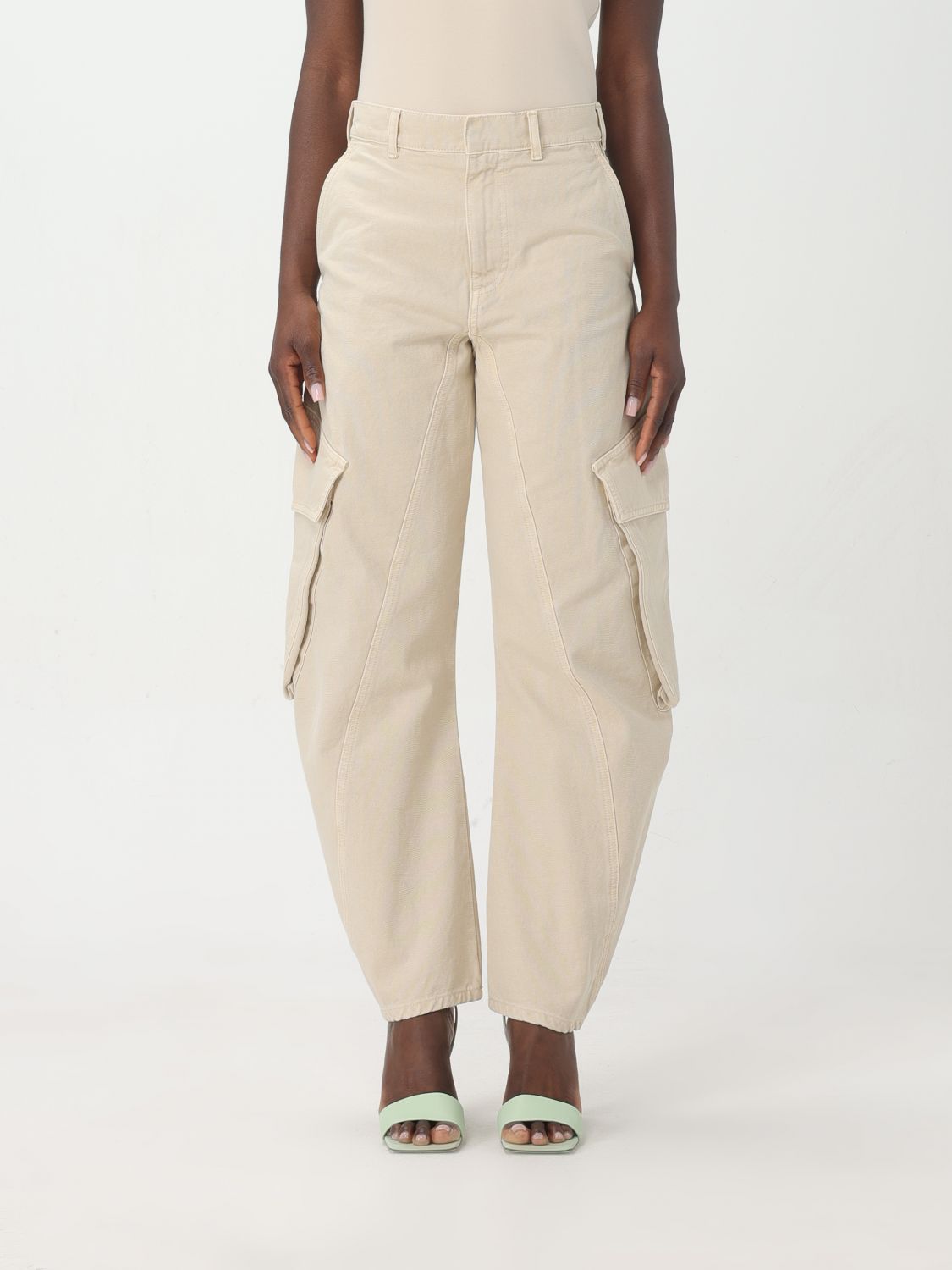 Jw Anderson Trousers JW ANDERSON Woman colour Yellow Cream