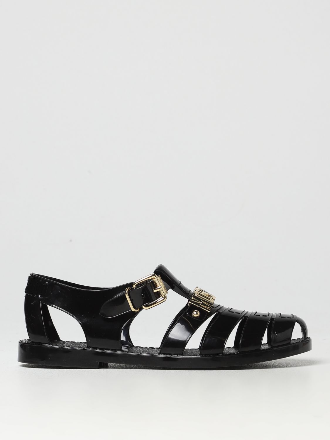 Moschino Couture Flat Sandals MOSCHINO COUTURE Woman colour Black