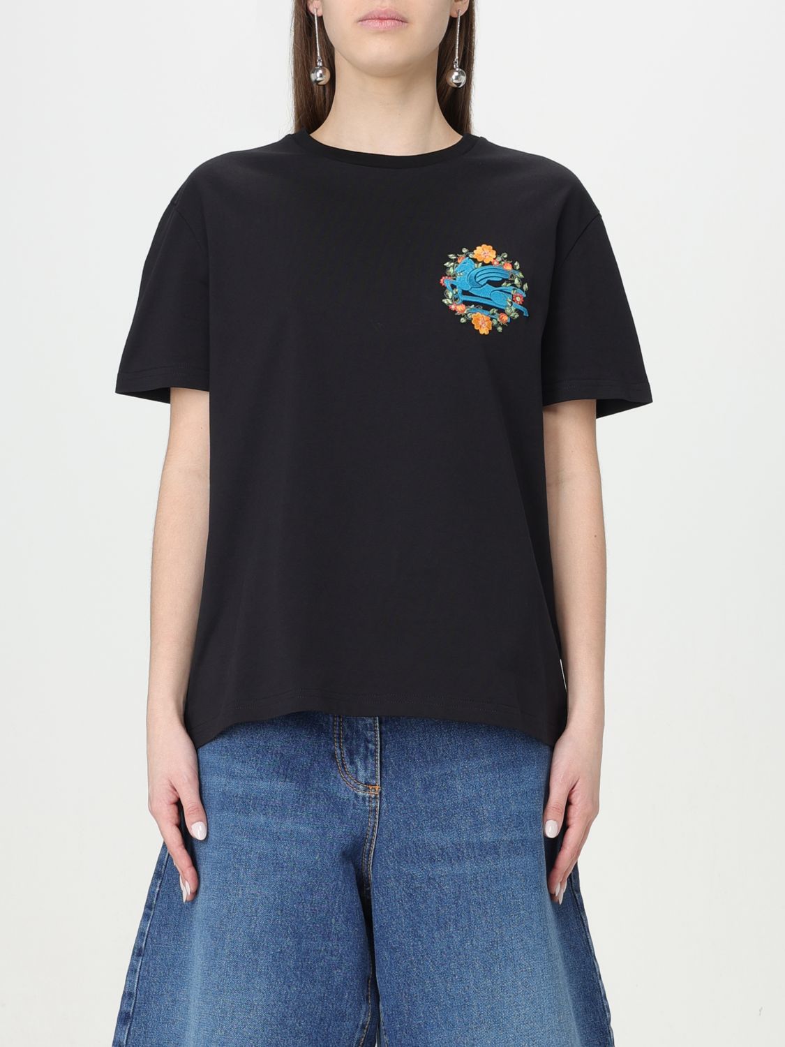 Etro T-Shirt ETRO Woman colour Black