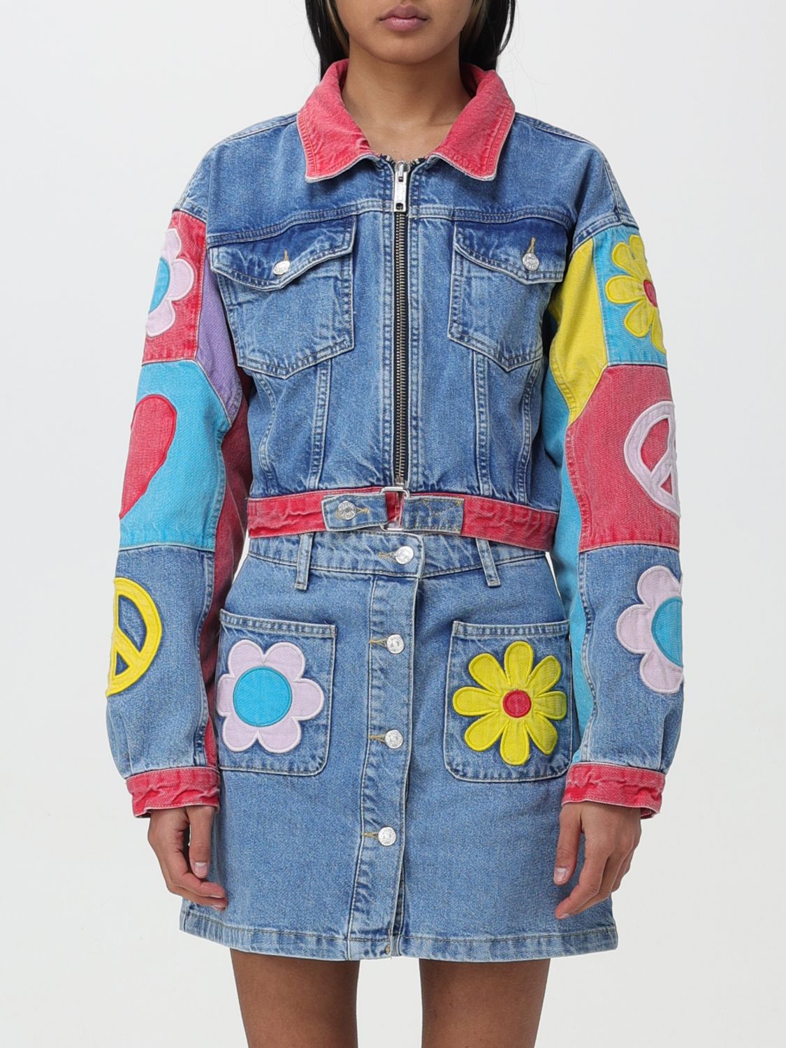 Moschino Jeans Jacket MOSCHINO JEANS Woman colour Stone Washed