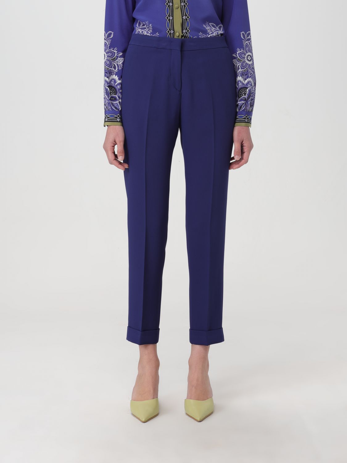 Etro Trousers ETRO Woman colour Blue