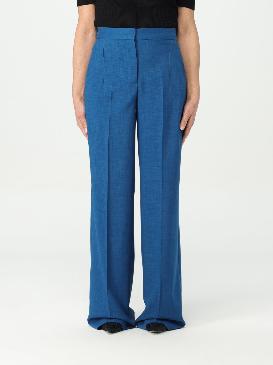 Tory Burch Trousers TORY BURCH Woman colour Blue