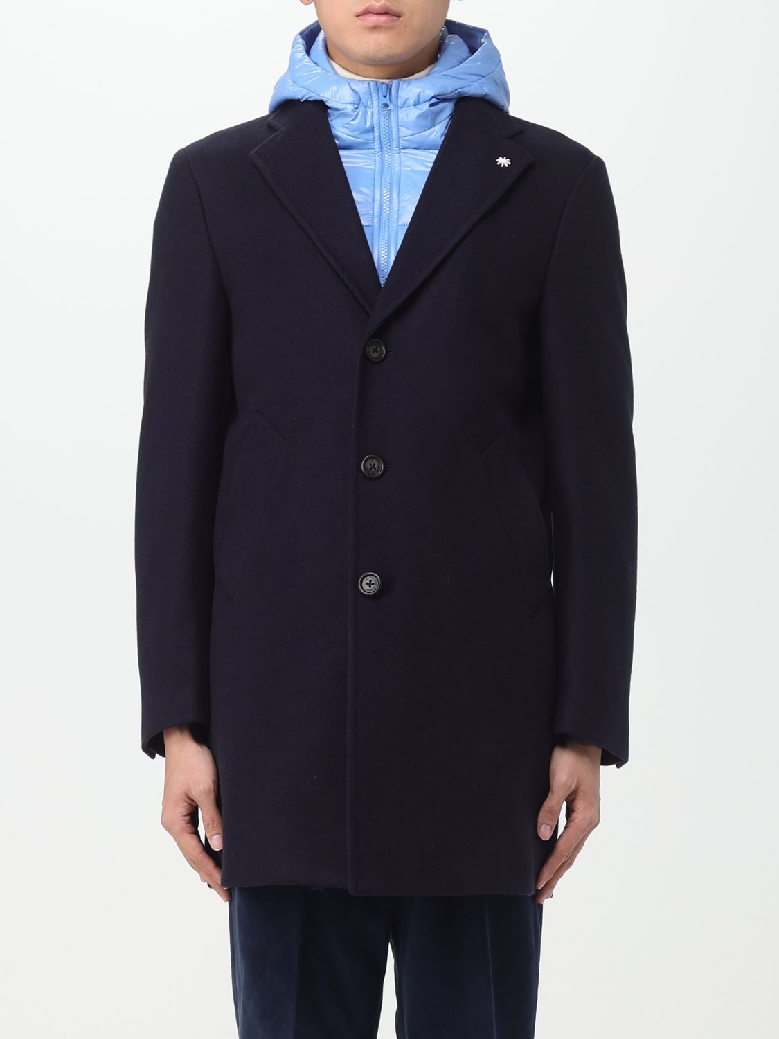 Manuel Ritz Coat MANUEL RITZ Men colour Blue