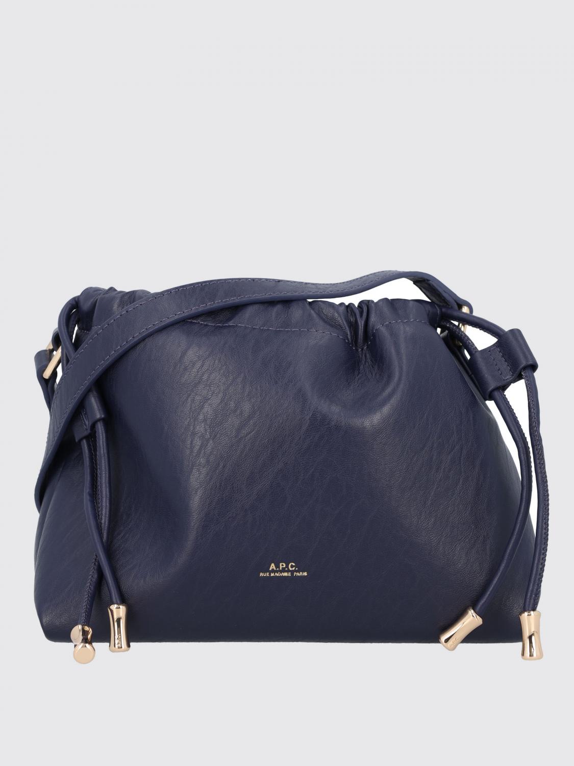 A.P.C. Crossbody Bags A. P.C. Woman color Marine