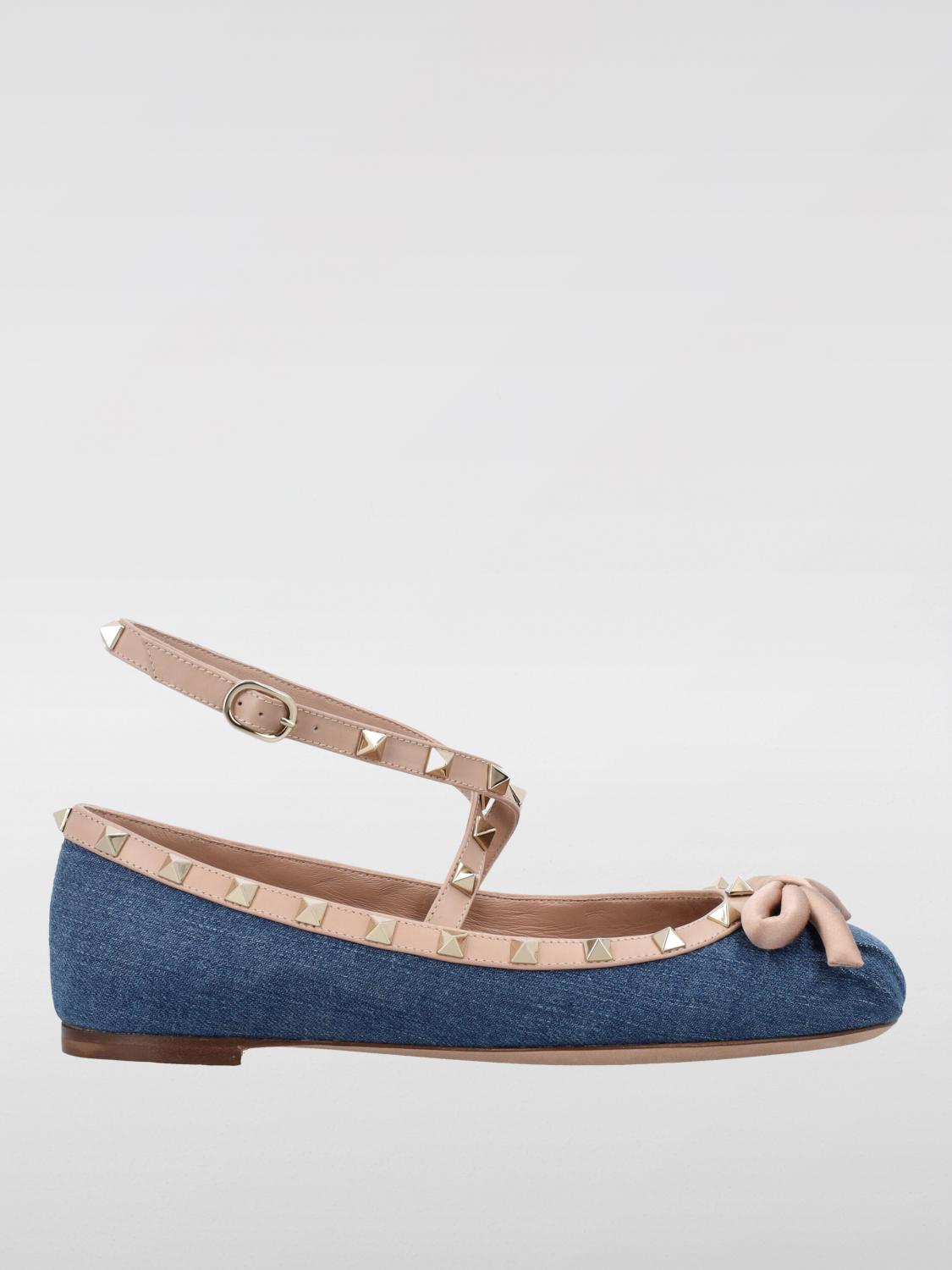 VALENTINO GARAVANI Flat Shoes VALENTINO GARAVANI Woman color Denim