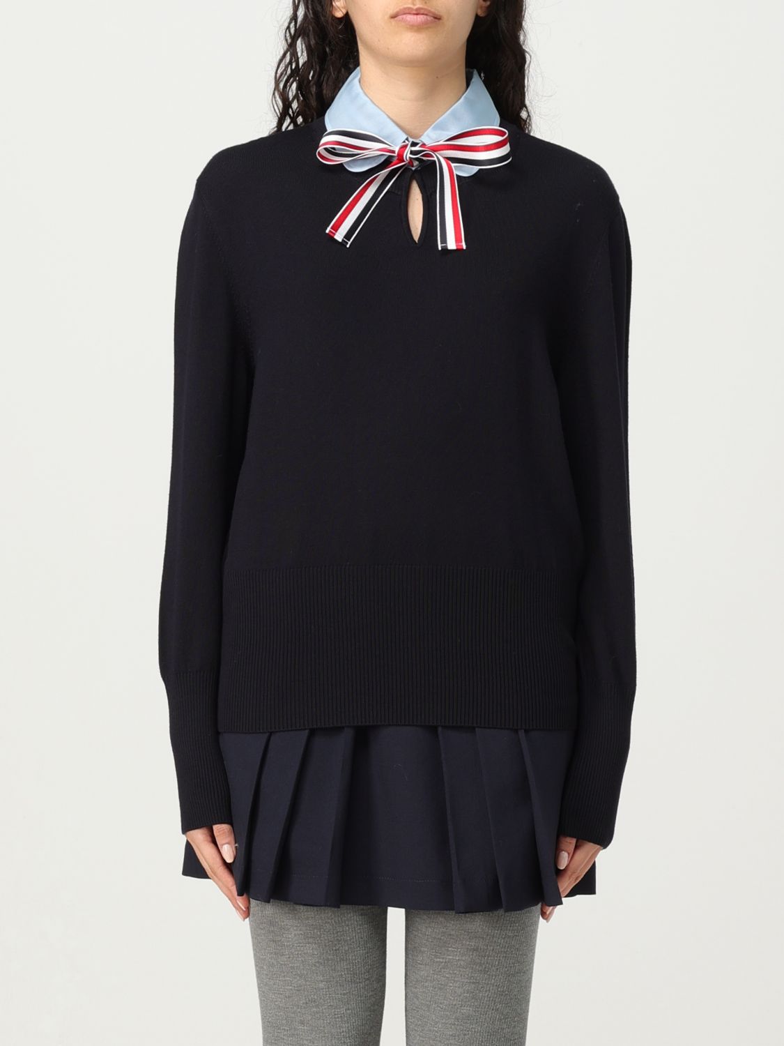 Thom Browne Jumper THOM BROWNE Woman colour Navy