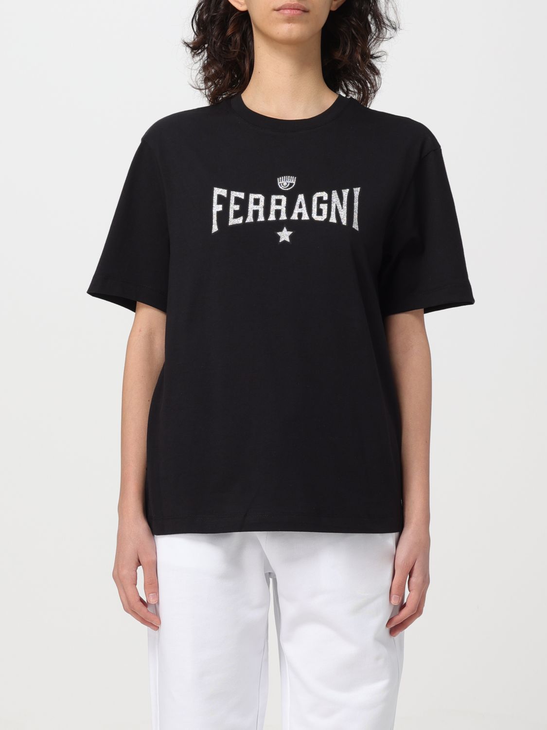 CHIARA FERRAGNI T-Shirt CHIARA FERRAGNI Woman colour Black