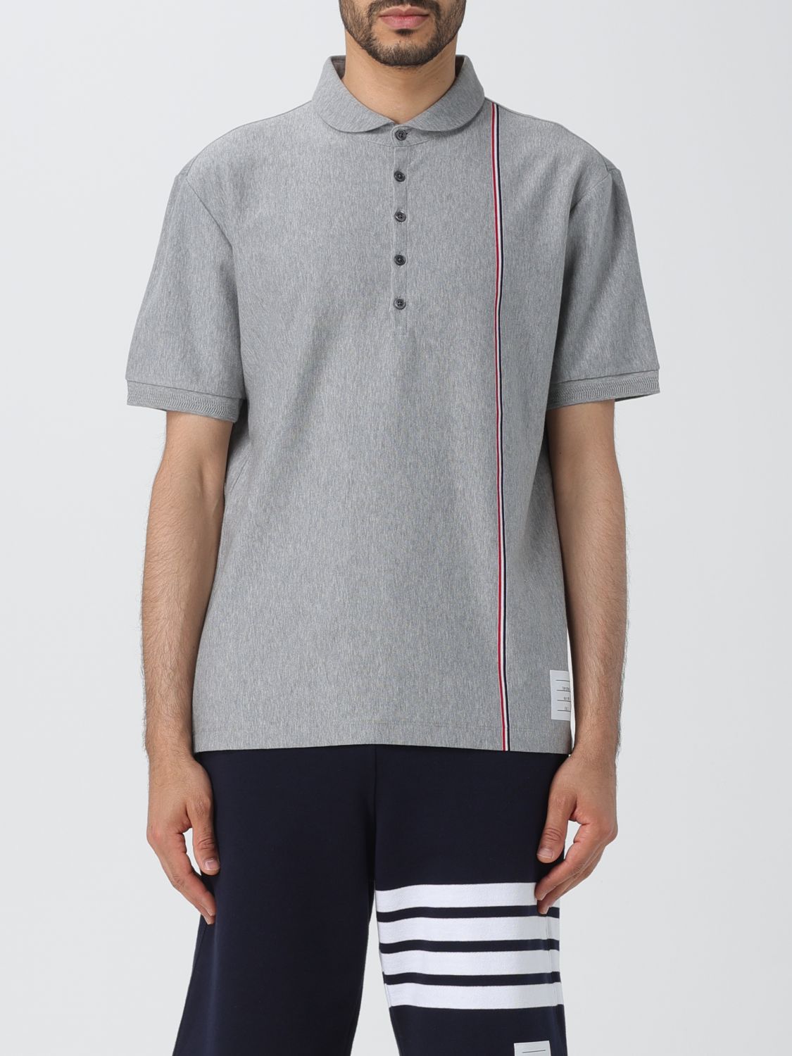 Thom Browne Polo Shirt THOM BROWNE Men colour Grey