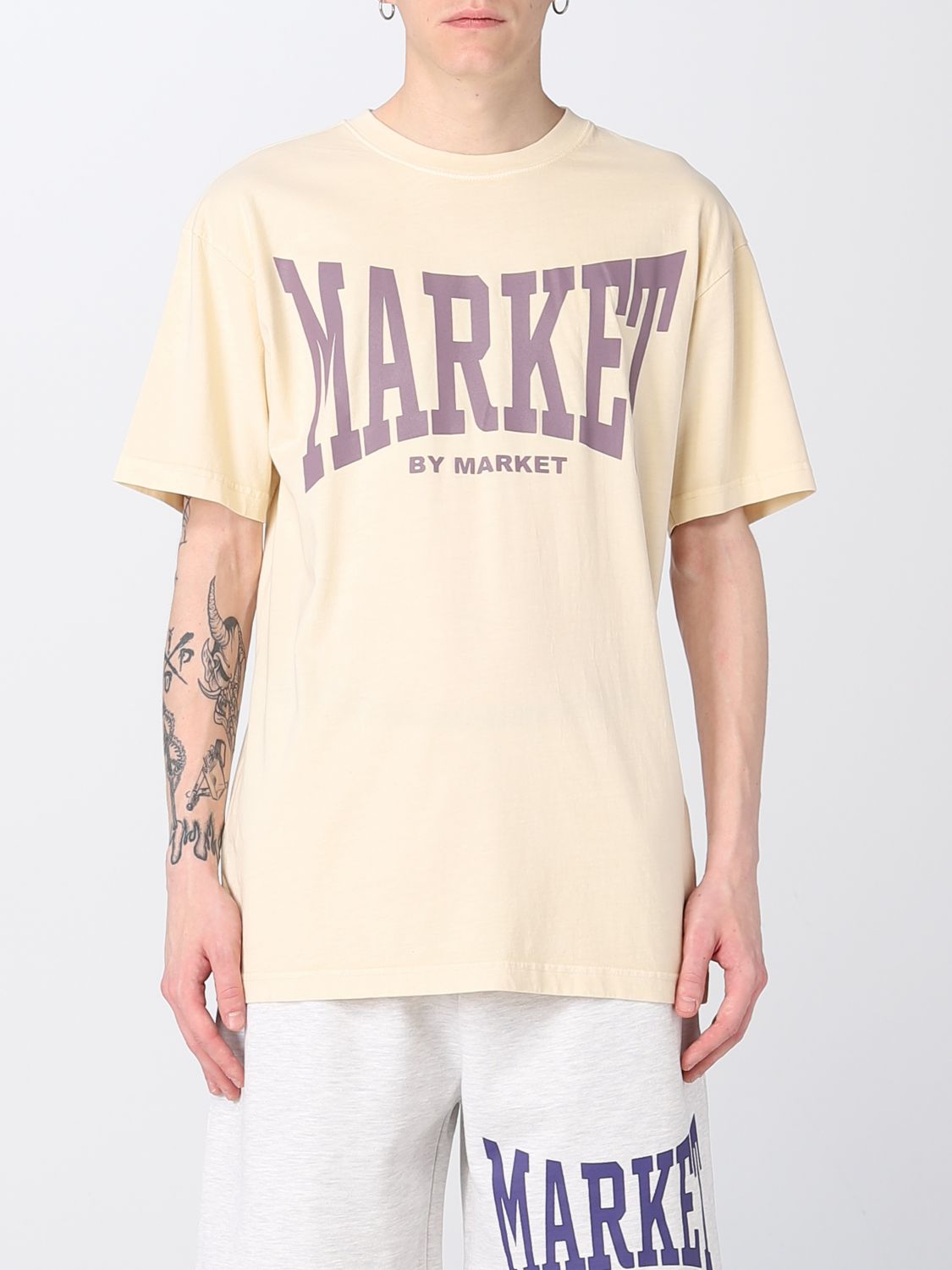 market T-Shirt MARKET Men colour Earth