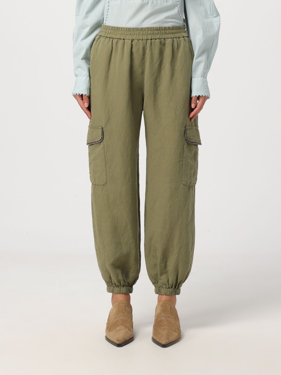 Bazar Deluxe Trousers BAZAR DELUXE Woman colour Green