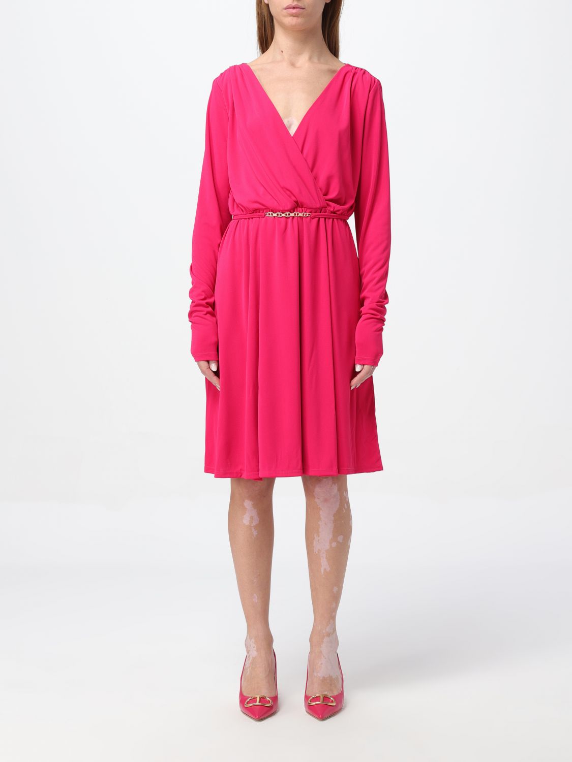 Twinset Dress TWINSET Woman colour Fuchsia