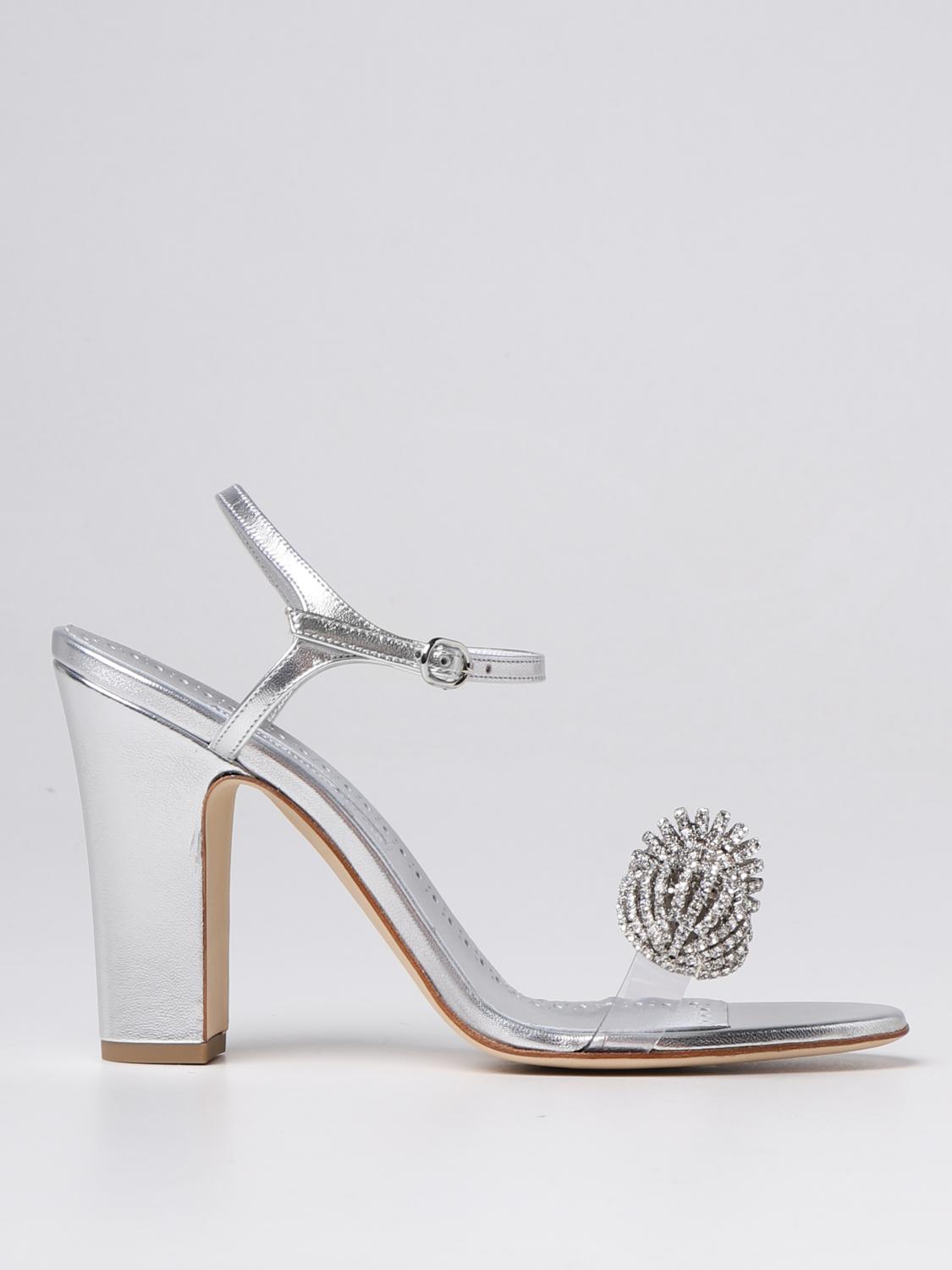 Manolo Blahnik Heeled Sandals MANOLO BLAHNIK Woman colour Silver