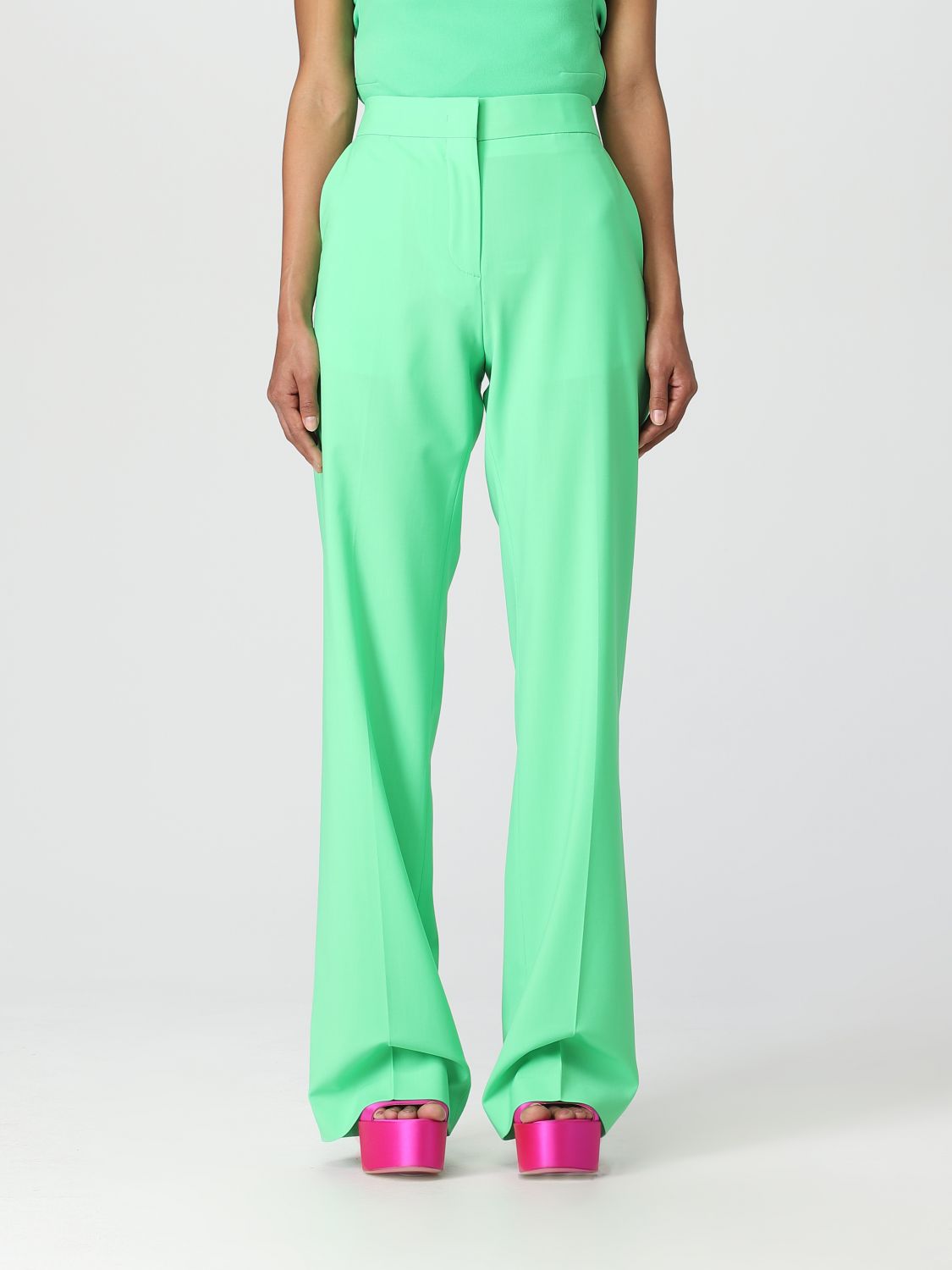 Msgm Trousers MSGM Woman colour Green