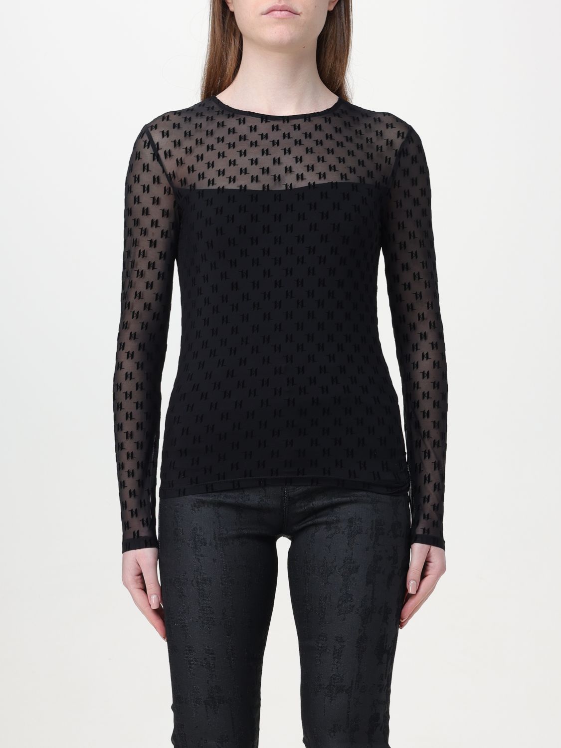 Karl Lagerfeld Top KARL LAGERFELD Woman colour Black