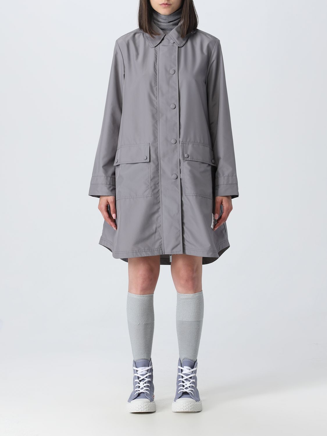 Thom Browne Trench Coat THOM BROWNE Woman colour Grey