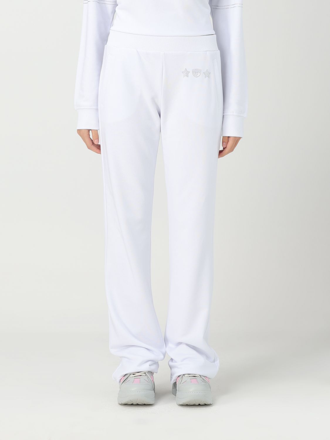 CHIARA FERRAGNI Trousers CHIARA FERRAGNI Woman colour White