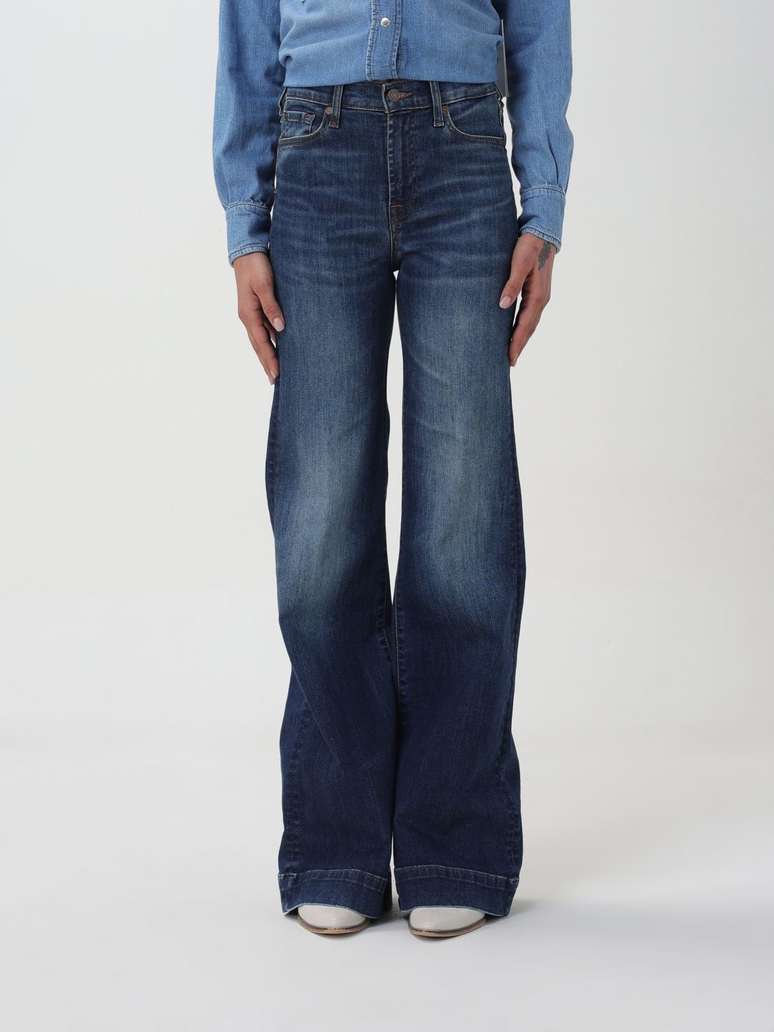 7 For All Mankind Jeans 7 FOR ALL MANKIND Woman colour Blue