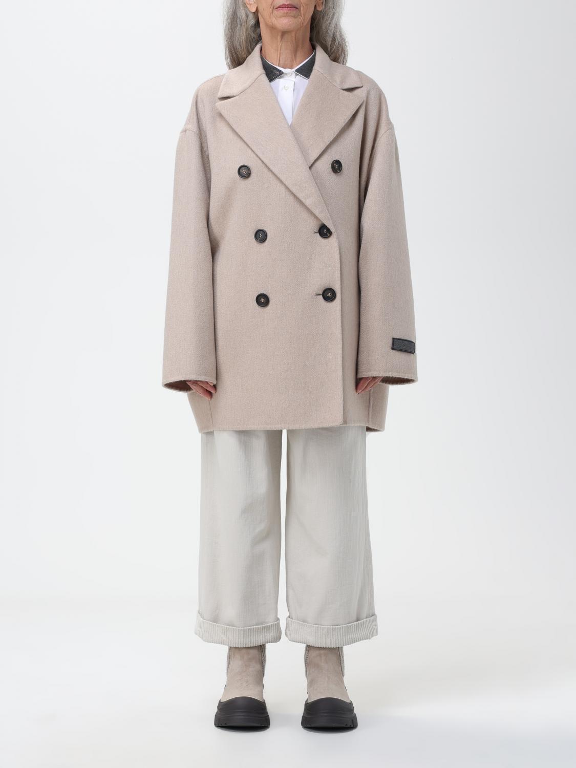 Brunello Cucinelli Coat BRUNELLO CUCINELLI Woman colour Blush Pink