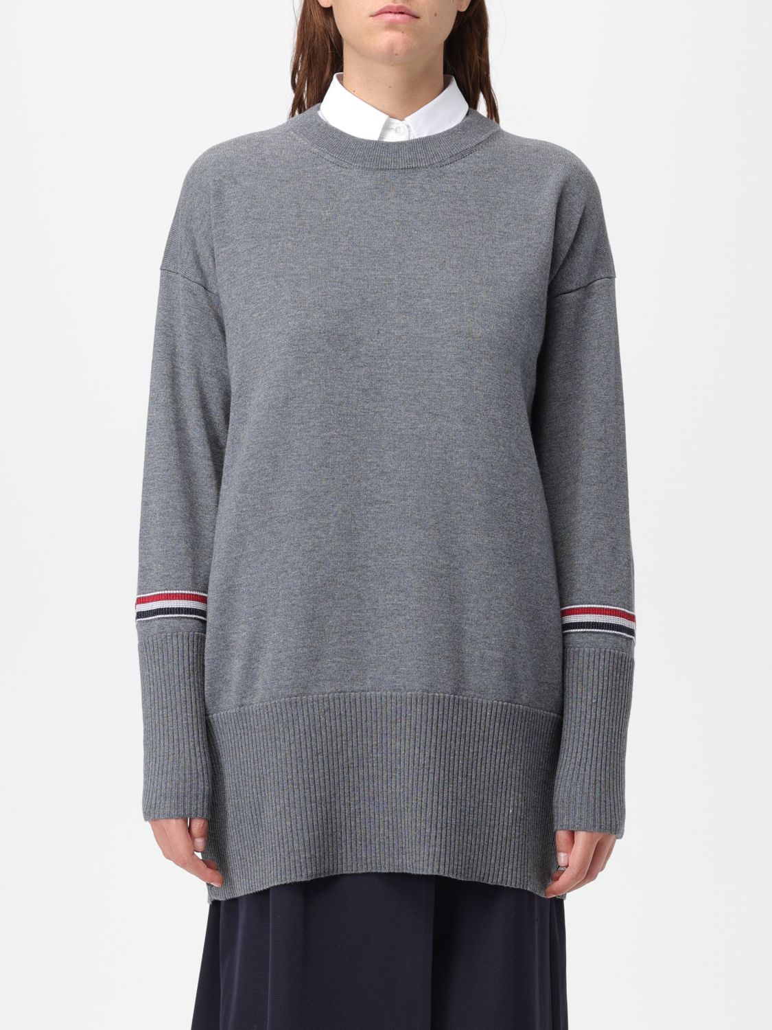 Thom Browne Jumper THOM BROWNE Woman colour Grey