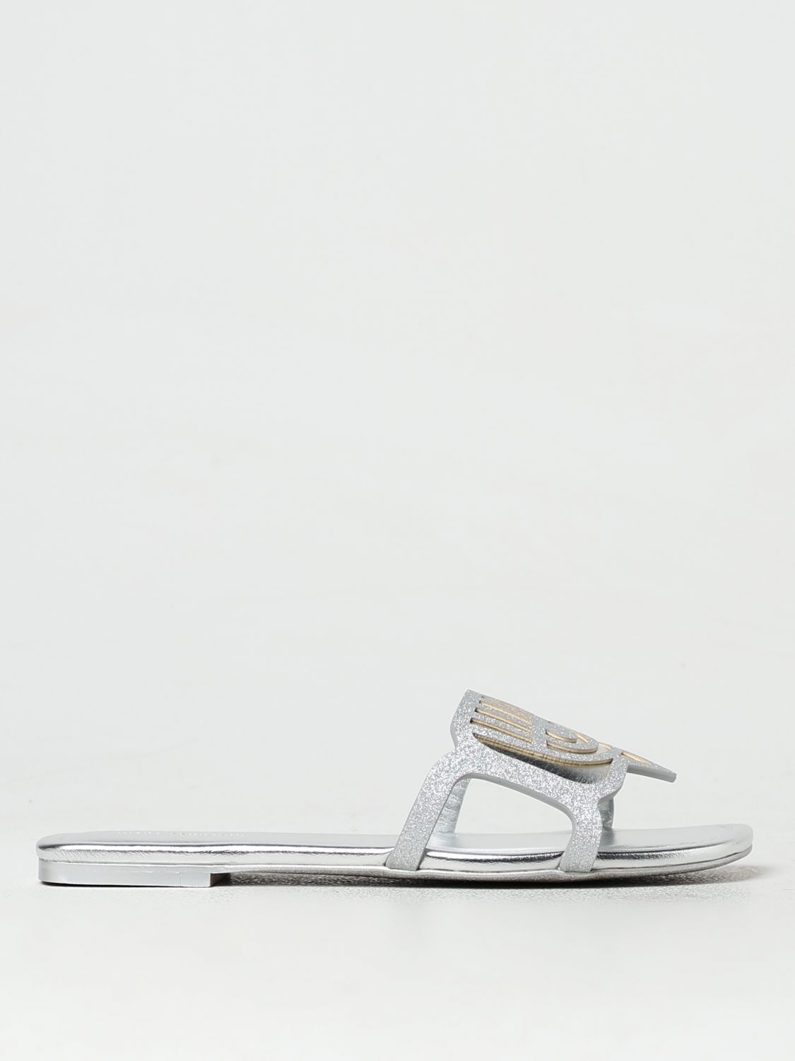 CHIARA FERRAGNI Flat Sandals CHIARA FERRAGNI Woman color Silver