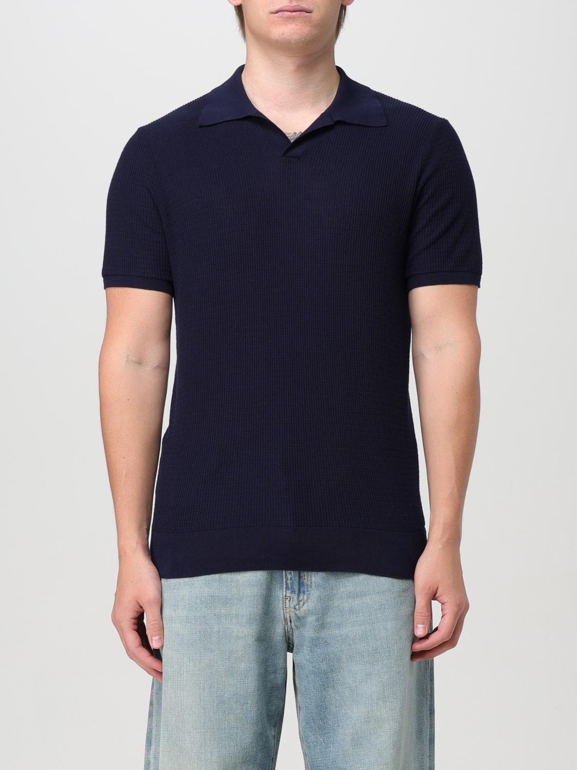 Roberto Collina Polo Shirt ROBERTO COLLINA Men color Navy