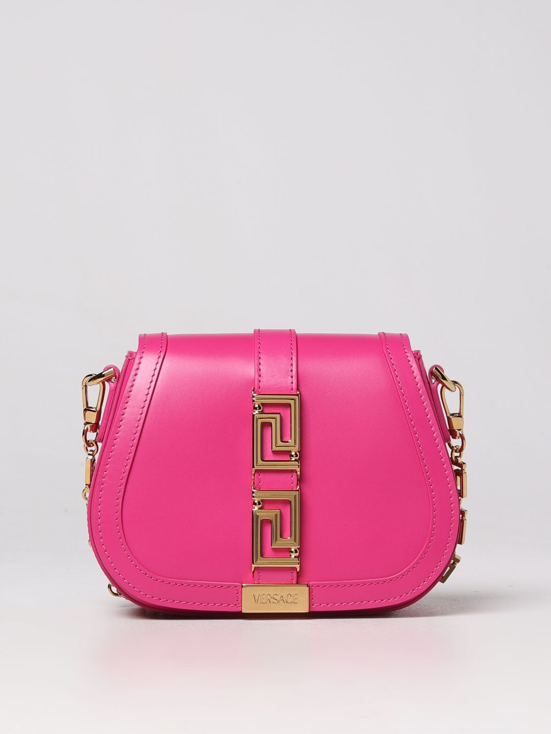 Versace Crossbody Bags VERSACE Woman colour Fuchsia