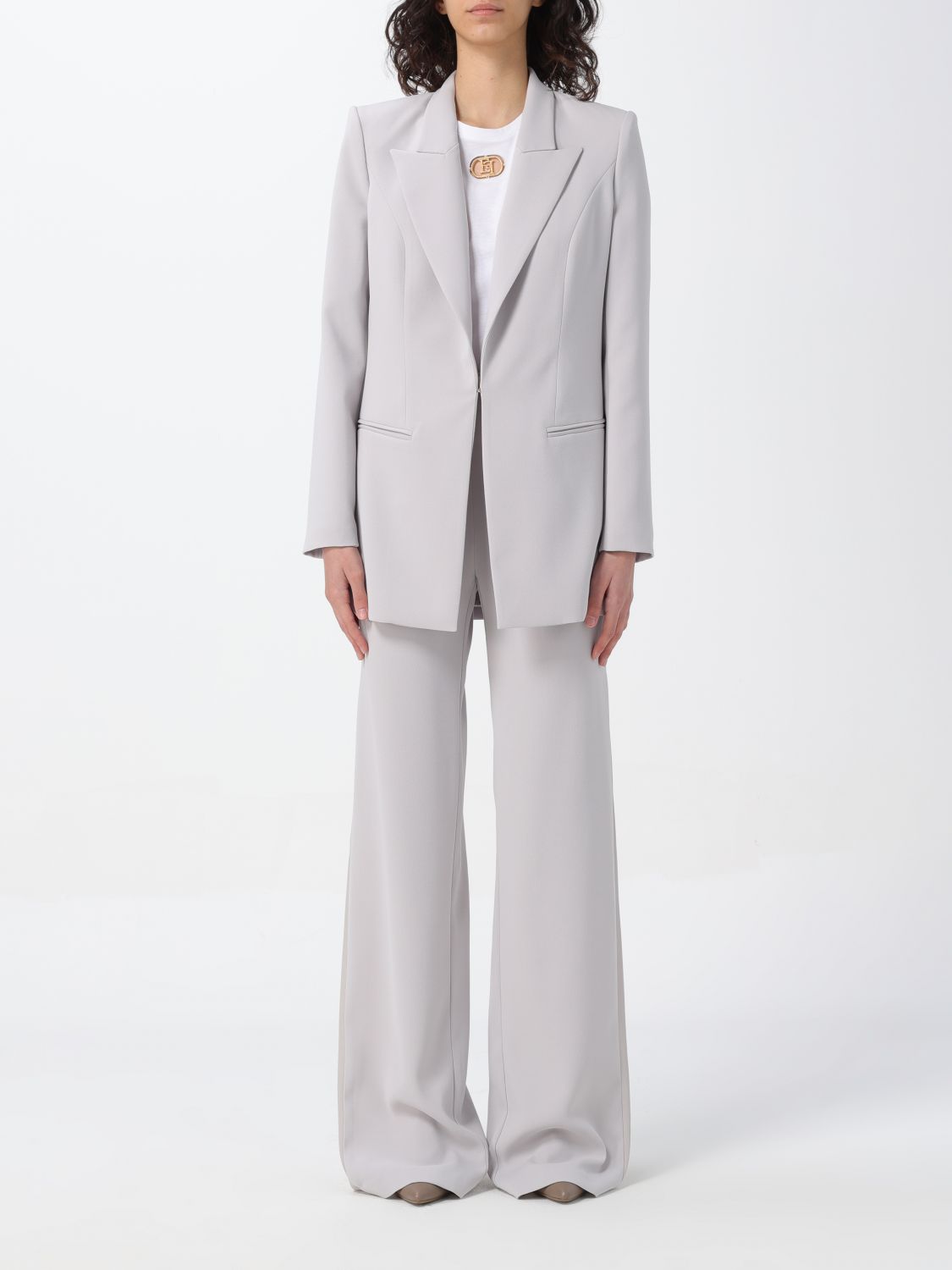 Elisabetta Franchi Suit ELISABETTA FRANCHI Woman colour Pearl