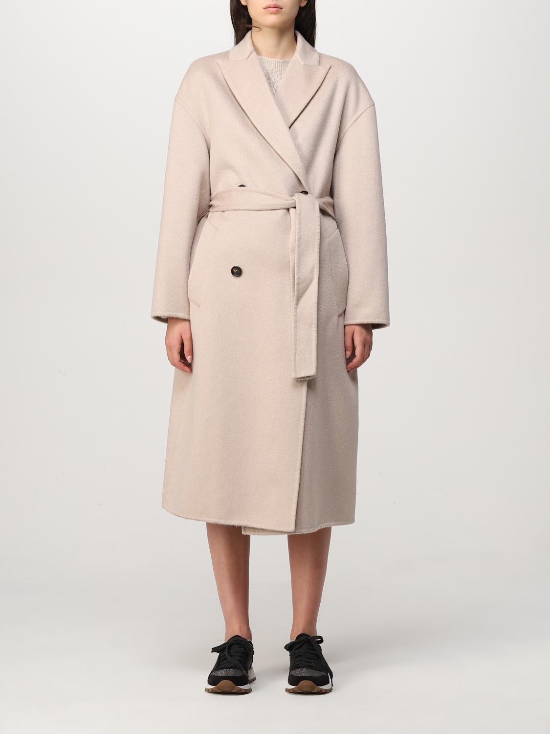 Brunello Cucinelli Coat BRUNELLO CUCINELLI Woman colour Beige