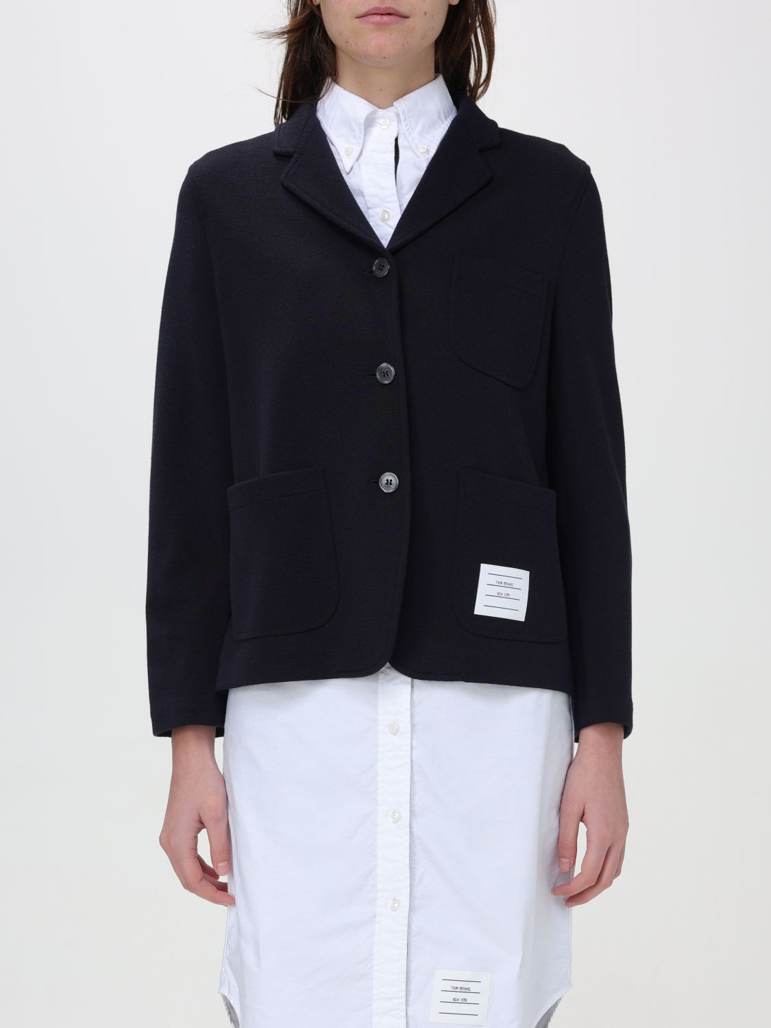 Thom Browne Blazer THOM BROWNE Woman colour Blue