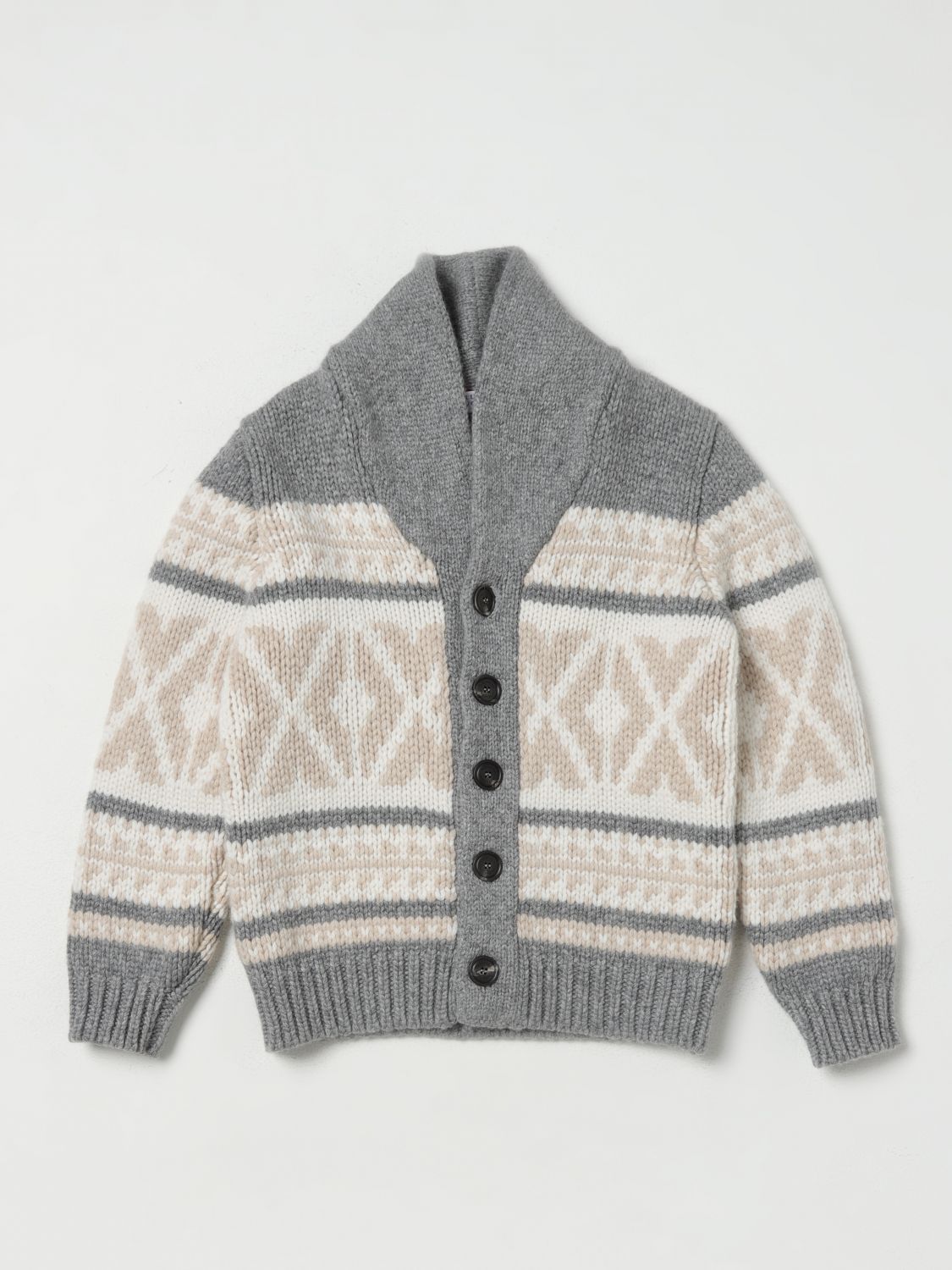 Brunello Cucinelli Jumper BRUNELLO CUCINELLI Kids colour Grey