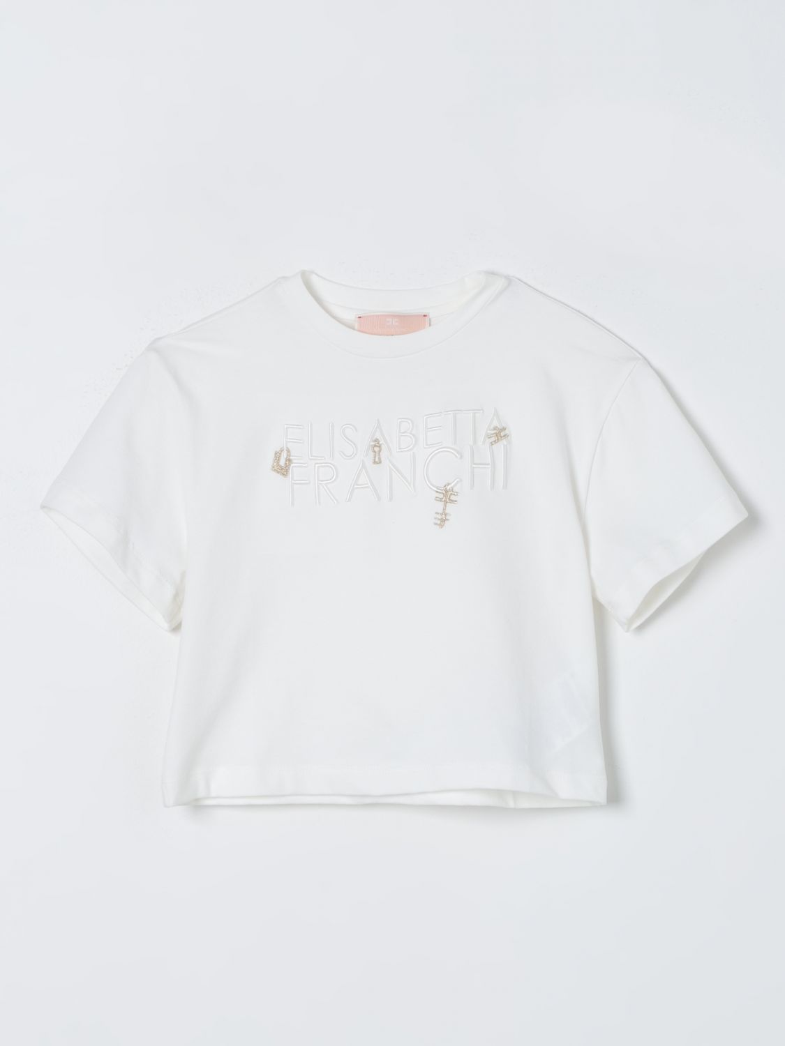 Elisabetta Franchi La Mia Bambina T-Shirt ELISABETTA FRANCHI LA MIA BAMBINA Kids colour Yellow Cream