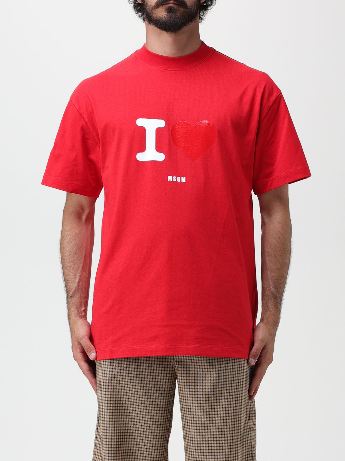 Msgm T-Shirt MSGM Men colour Red