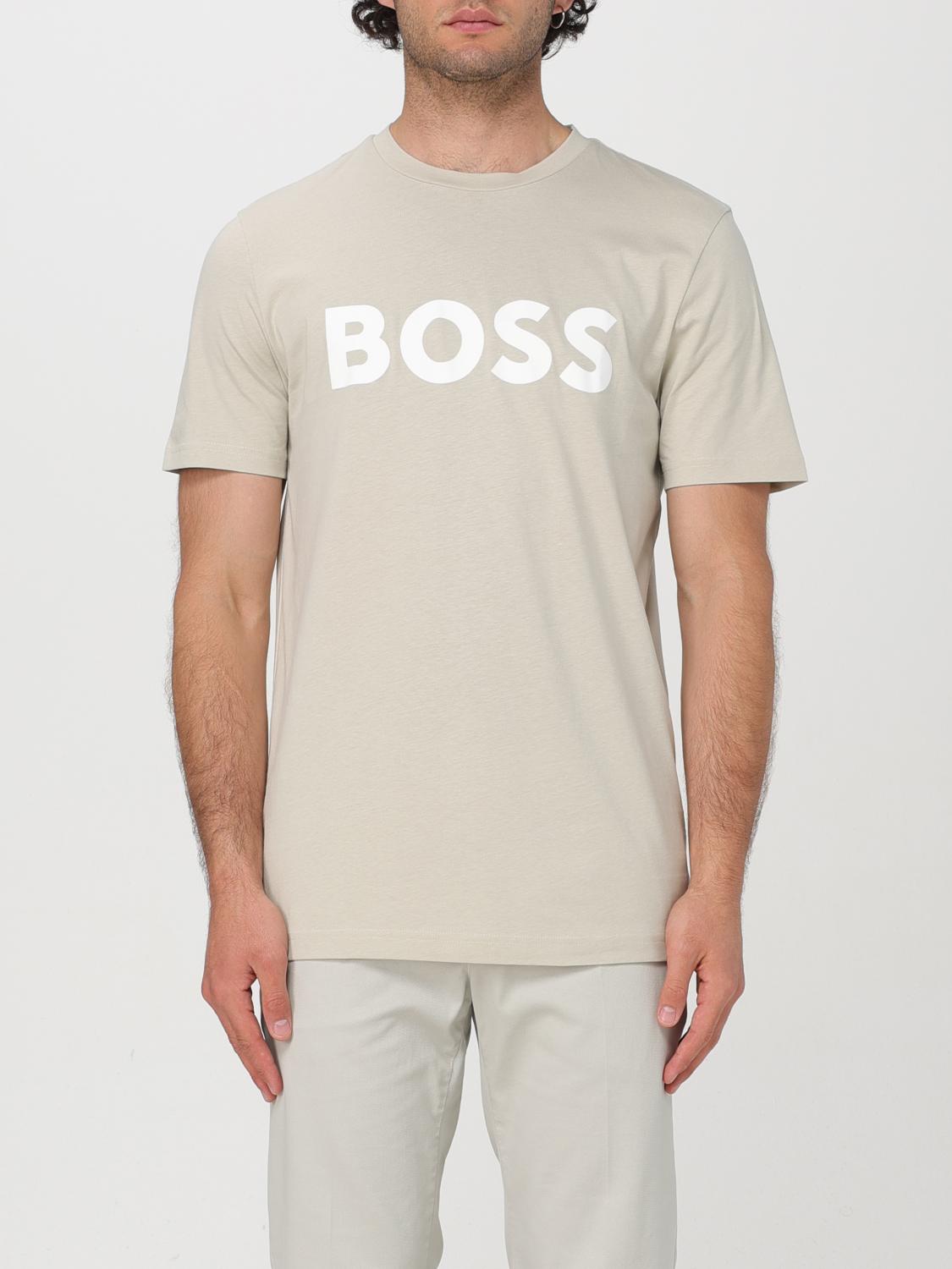 BOSS T-Shirt BOSS Men color Sand