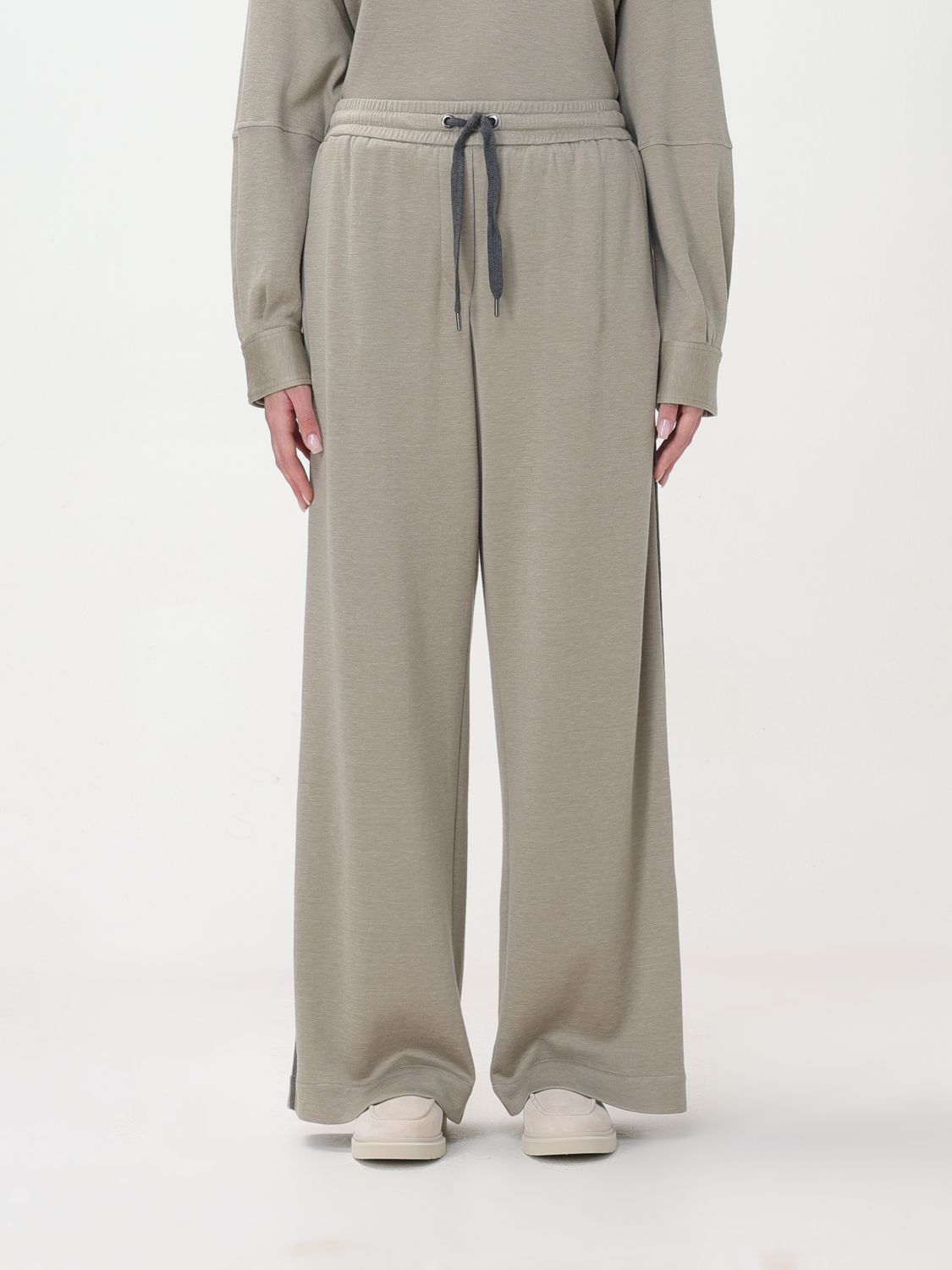 Brunello Cucinelli Trousers BRUNELLO CUCINELLI Woman colour Grey