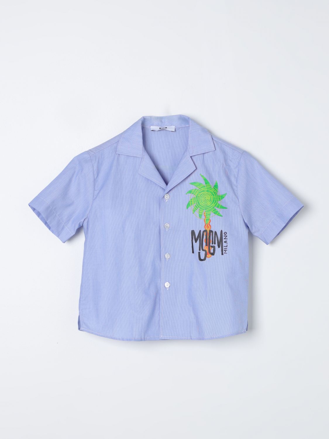 Msgm Kids Shirt MSGM KIDS Kids colour Gnawed Blue