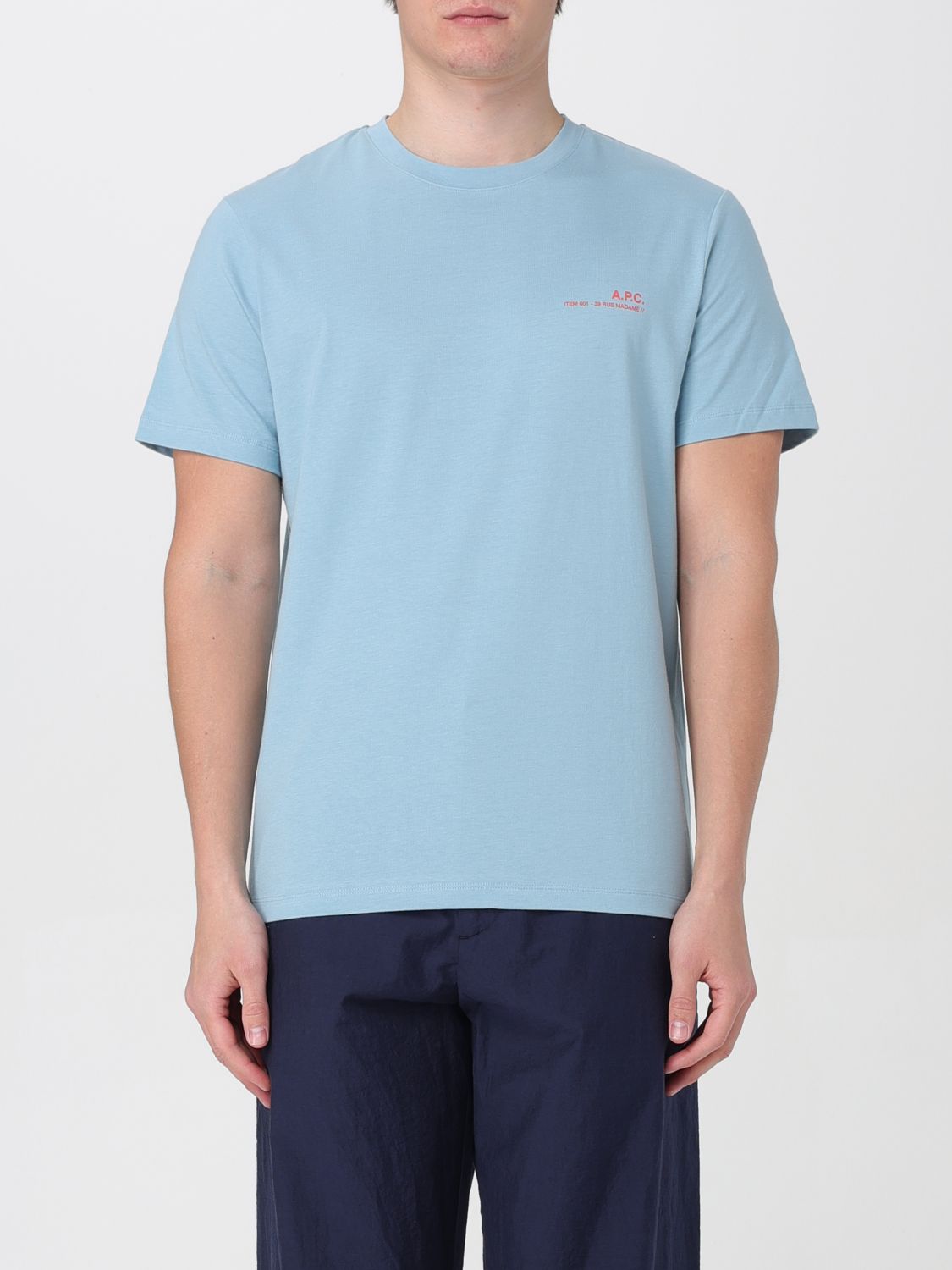 A.P.C. T-Shirt A.P.C. Men colour Gnawed Blue