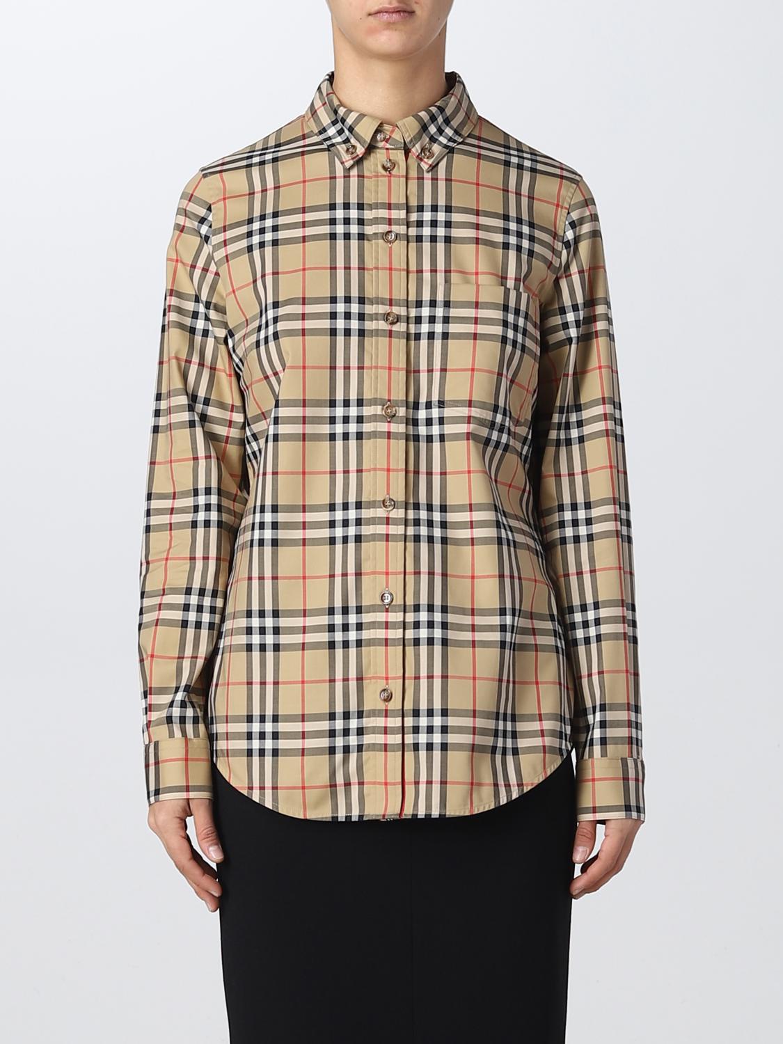 Burberry Shirt BURBERRY Woman colour Beige