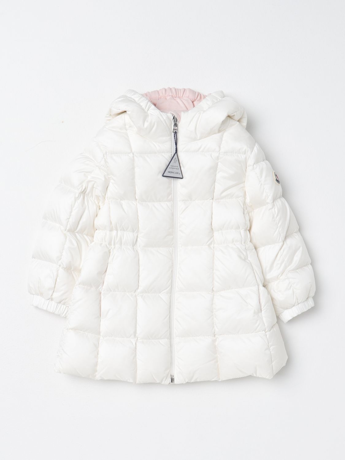 Moncler Jacket MONCLER Kids colour Yellow Cream