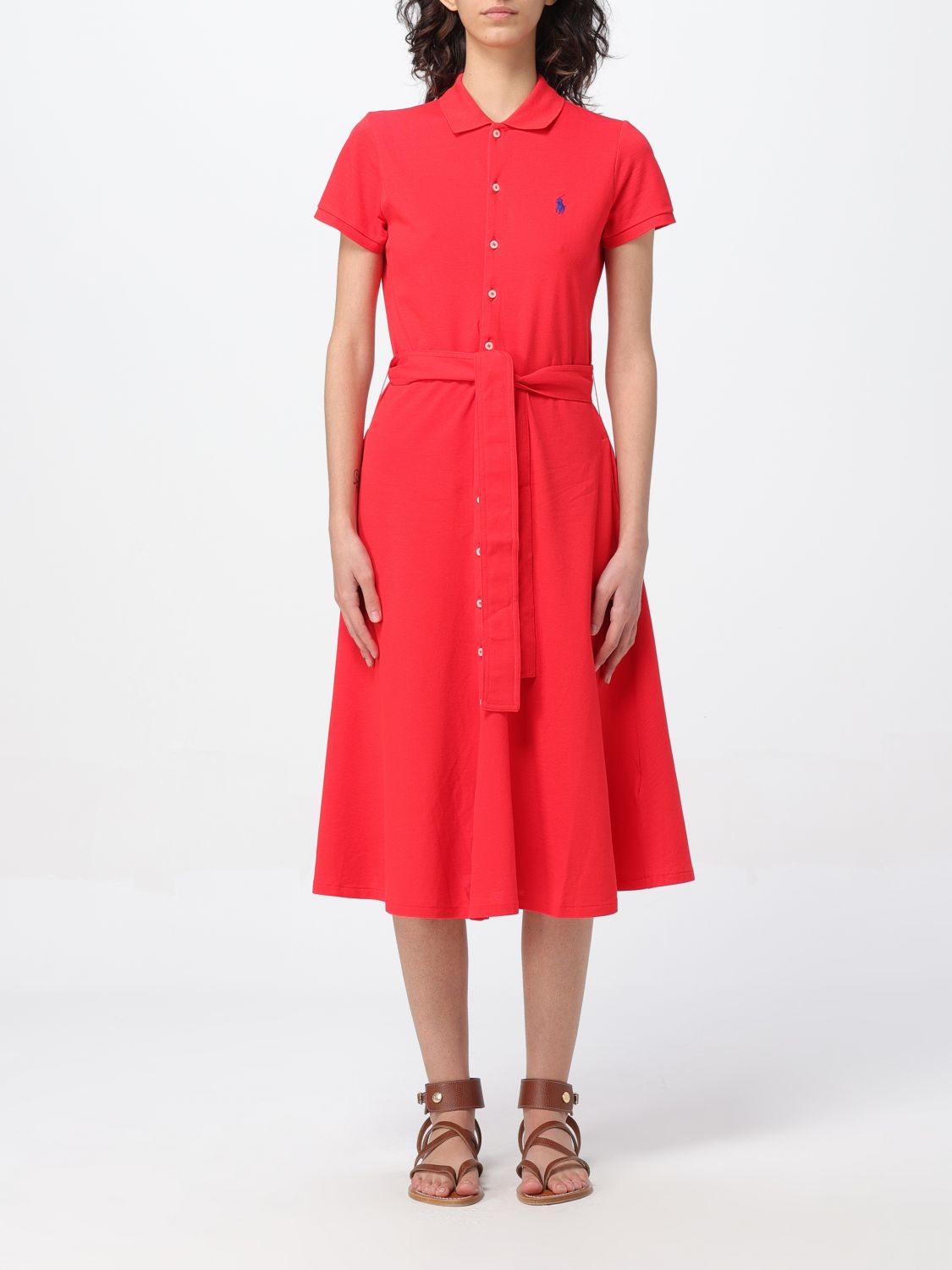 Polo Ralph Lauren Dress POLO RALPH LAUREN Woman colour Strawberry