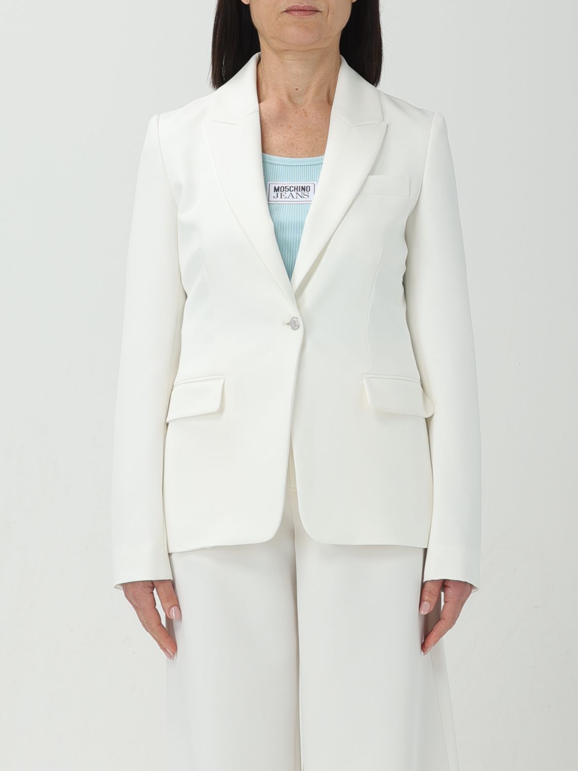 Moschino Jeans Blazer MOSCHINO JEANS Woman colour White