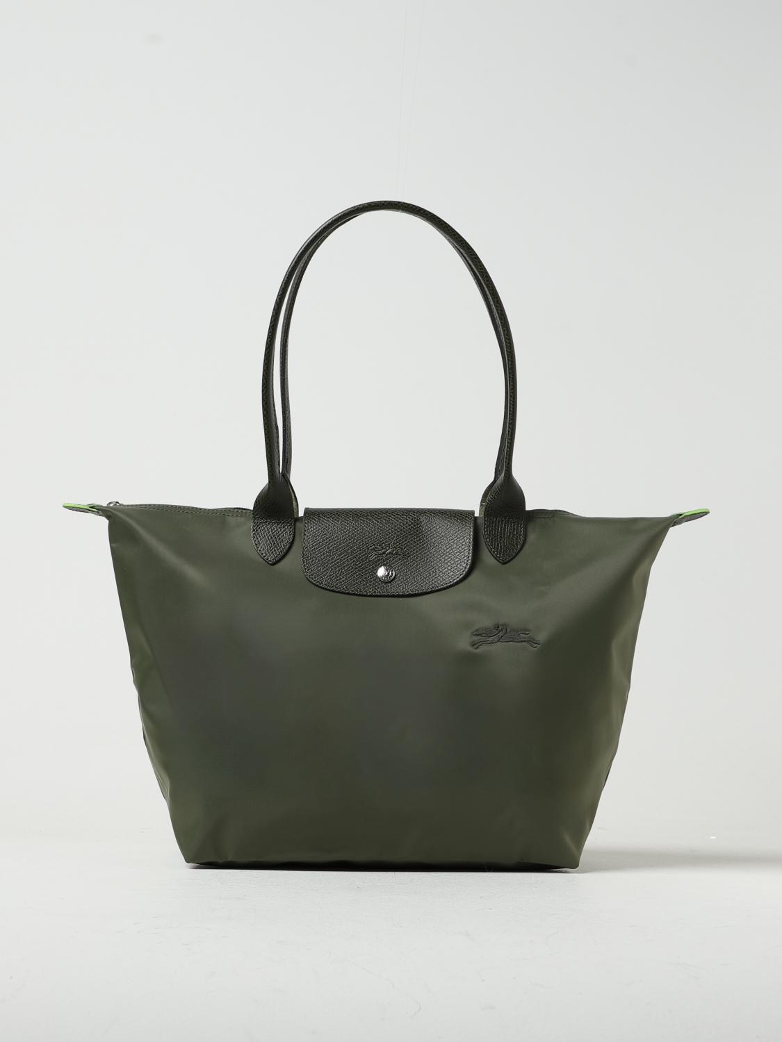  Longchamp Le Pliage recycled nylon and leather bag